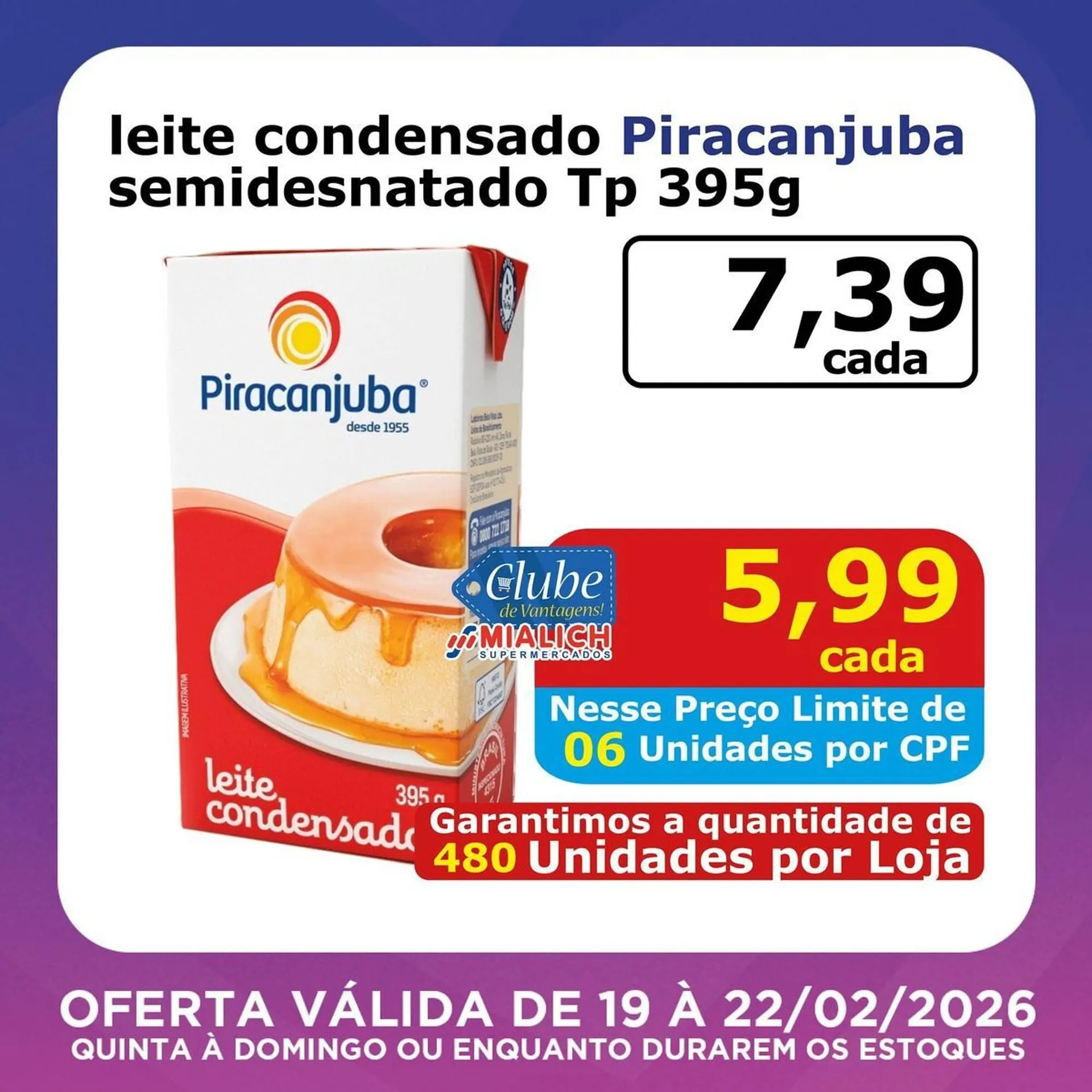 Encarte de Catálogo Mialich Supermercados 19 de fevereiro até 22 de fevereiro 2026 - Pagina 2