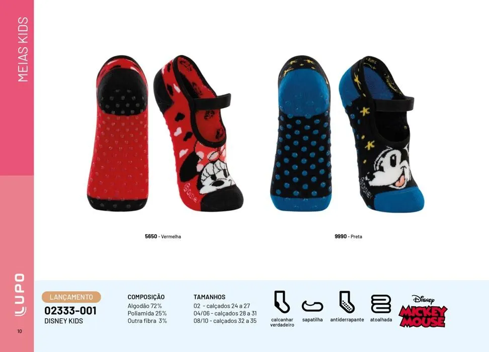 Encarte de Catálogo Meias Kids Verão 2023/24 28 de julho até 31 de dezembro 2024 - Pagina 10
