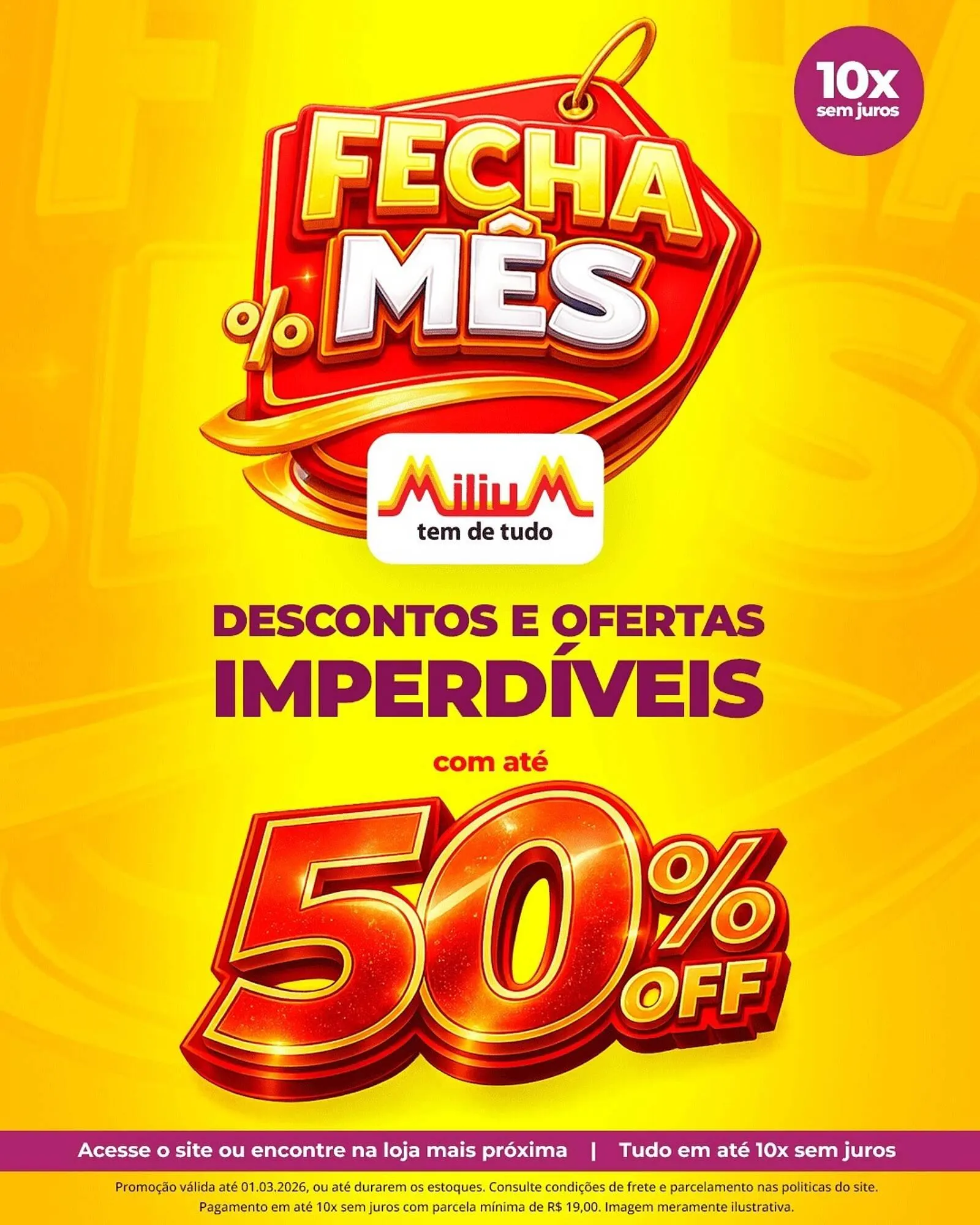 Encarte de Catálogo Milium 21 de fevereiro até 1 de março 2026 - Pagina 1