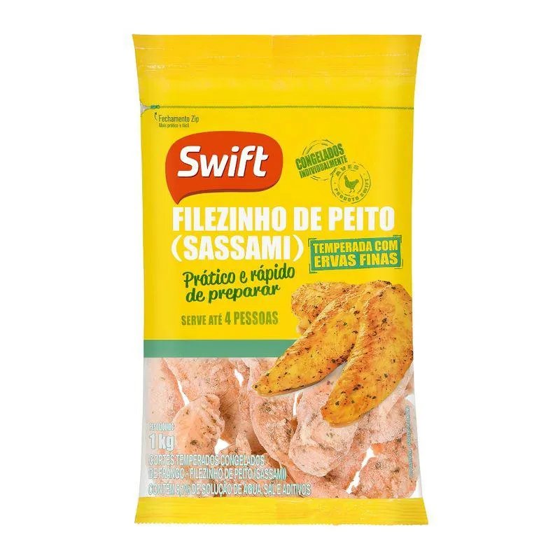 Filezinho Frango Sassami Swift 1Kg Temperado
