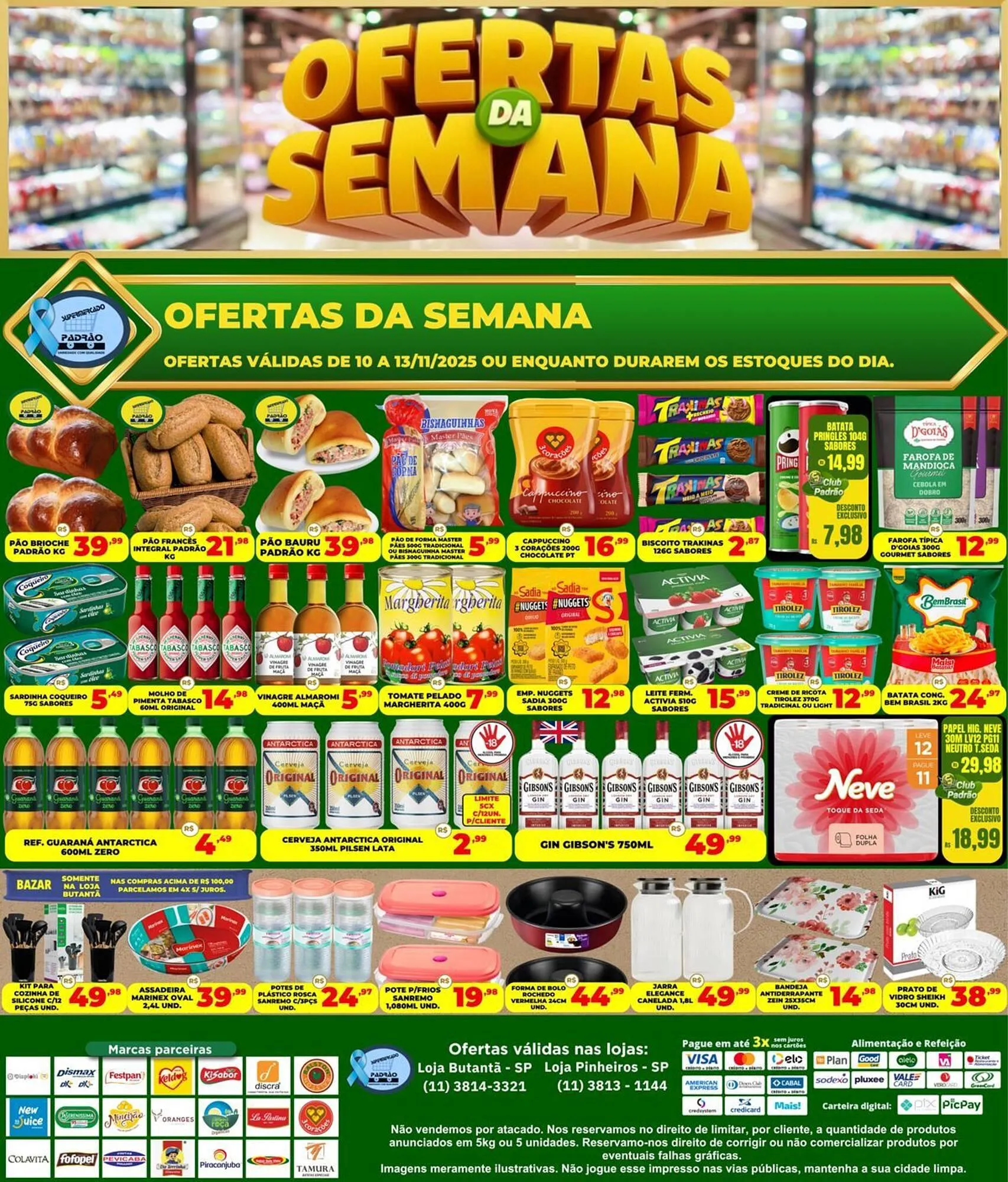 Encarte de Folheto Supermercado Padrão 10 de novembro até 13 de novembro 2025 - Pagina 1