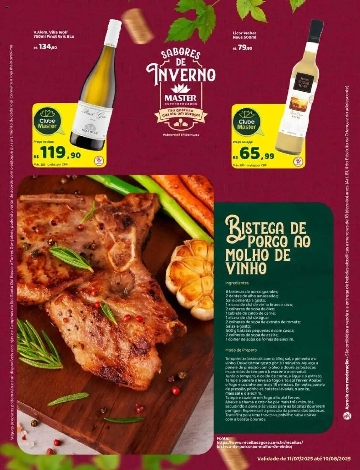 Encarte de Catálogo Master Supermercados 11 de julho até 11 de agosto 2025 - Pagina 4