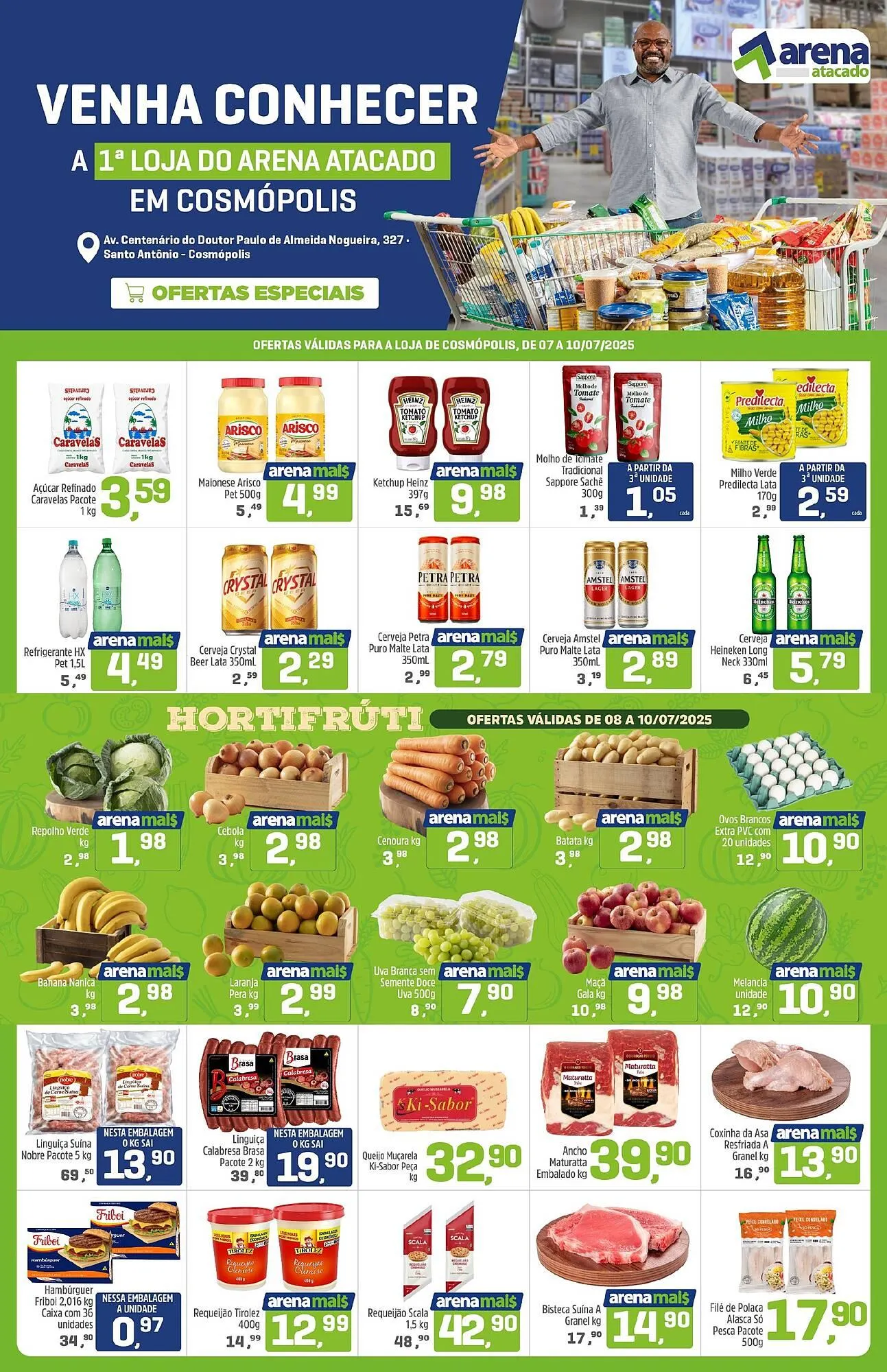 Encarte de Catálogo Arena Atacado 7 de julho até 10 de julho 2025 - Pagina 1