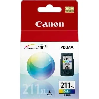 Cartucho Canon CL-211XL Colorido Original Para Canon iP2700, MP230, MP250, MP280, MP495, MX320, MX340, MX360, MX410 - CX 1 UN
