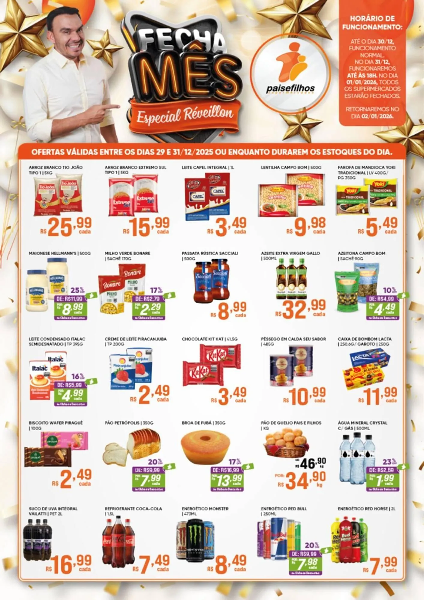 Encarte de Catálogo Pais e Filhos Supermercados 29 de dezembro até 31 de dezembro 2025 - Pagina 1