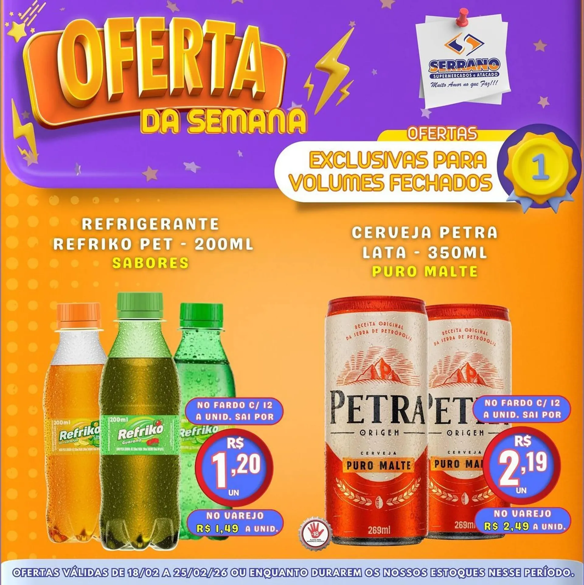 Encarte de Catálogo Serrano Supermercado 18 de fevereiro até 25 de fevereiro 2026 - Pagina 8