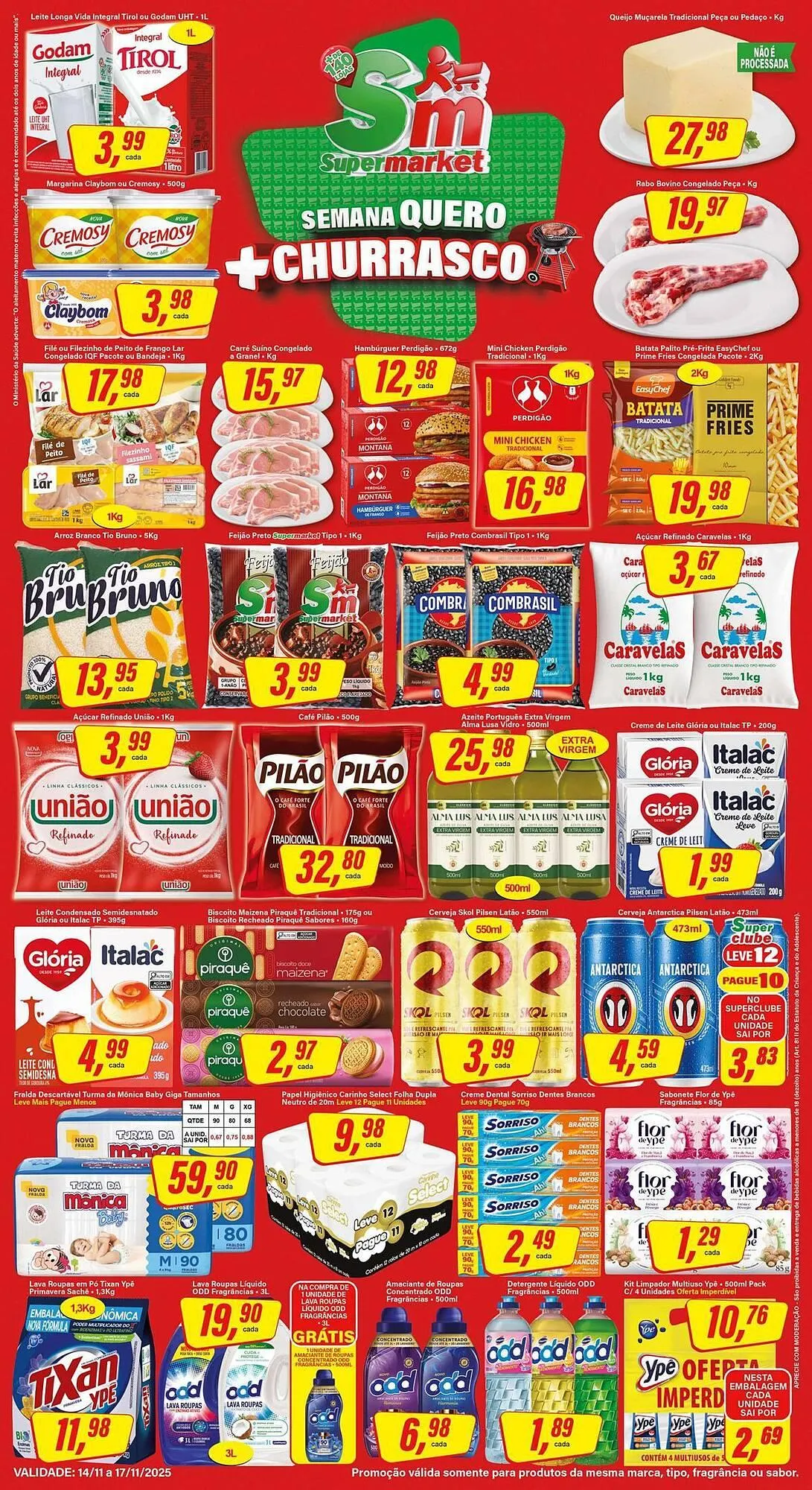 Encarte de Encarte Rede Supermarket 14 de novembro até 17 de novembro 2025 - Pagina 1