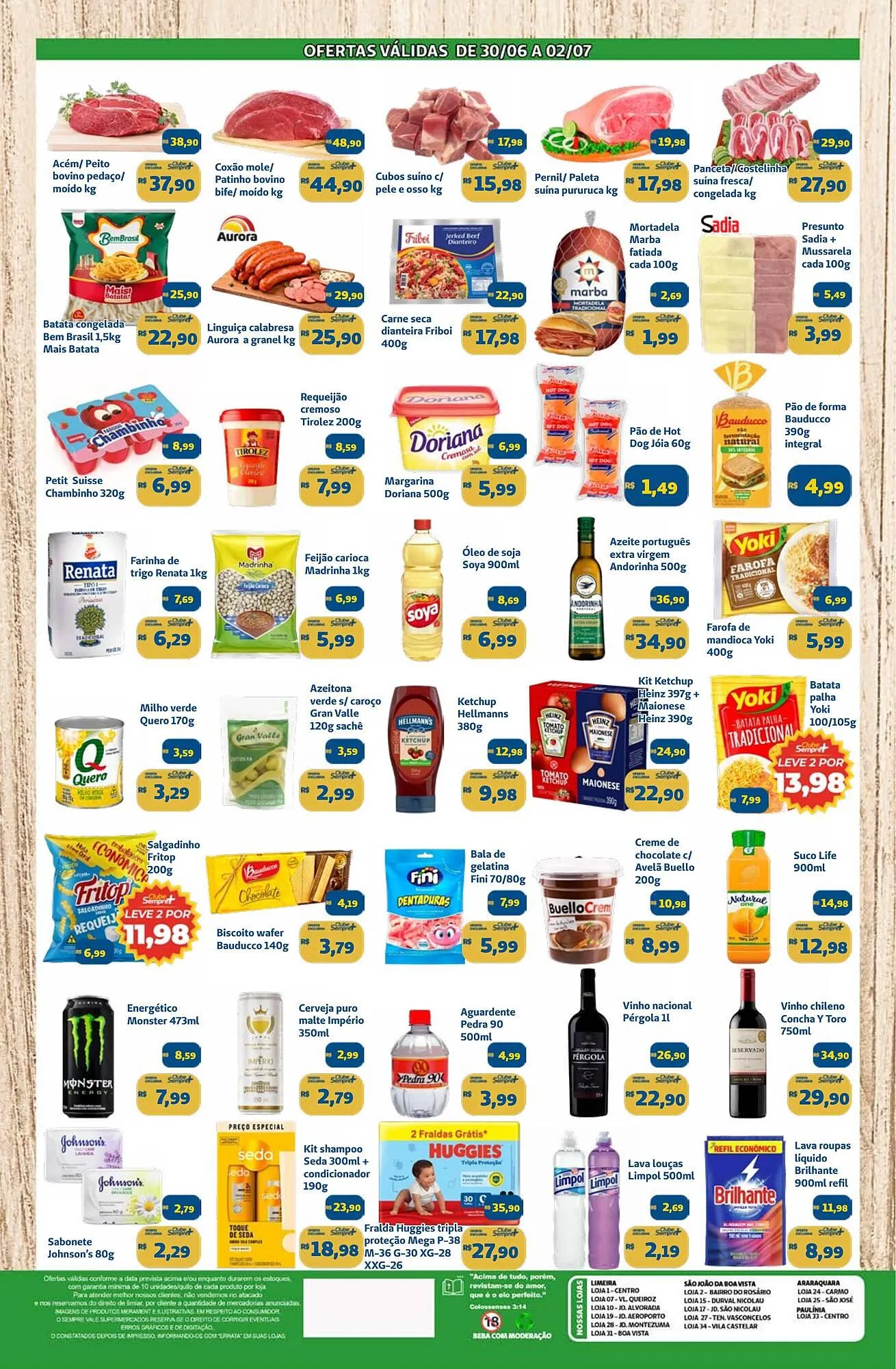 Encarte de Catálogo Sempre Vale Supermercados 30 de junho até 2 de julho 2025 - Pagina 2