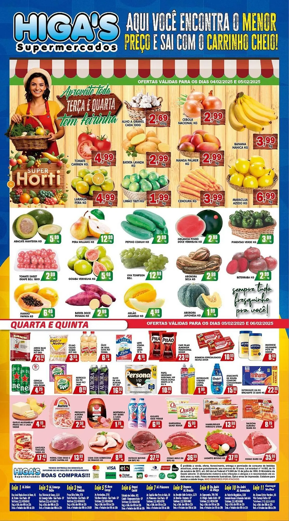 Encarte de Catálogo Higa's Supermercado 5 de fevereiro até 11 de fevereiro 2025 - Pagina 4