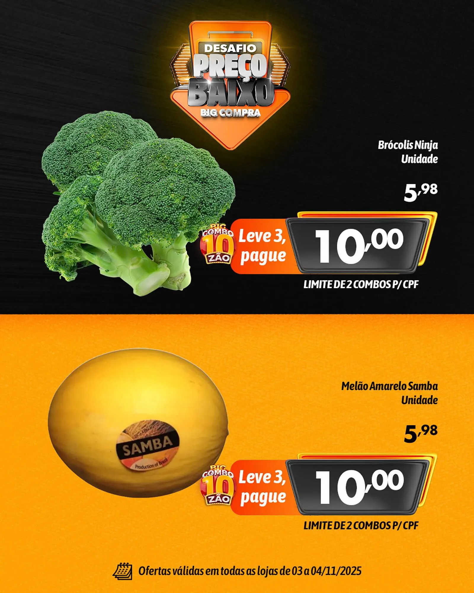 Encarte de Catálogo Supermercados Big Compra 3 de novembro até 4 de novembro 2025 - Pagina 2