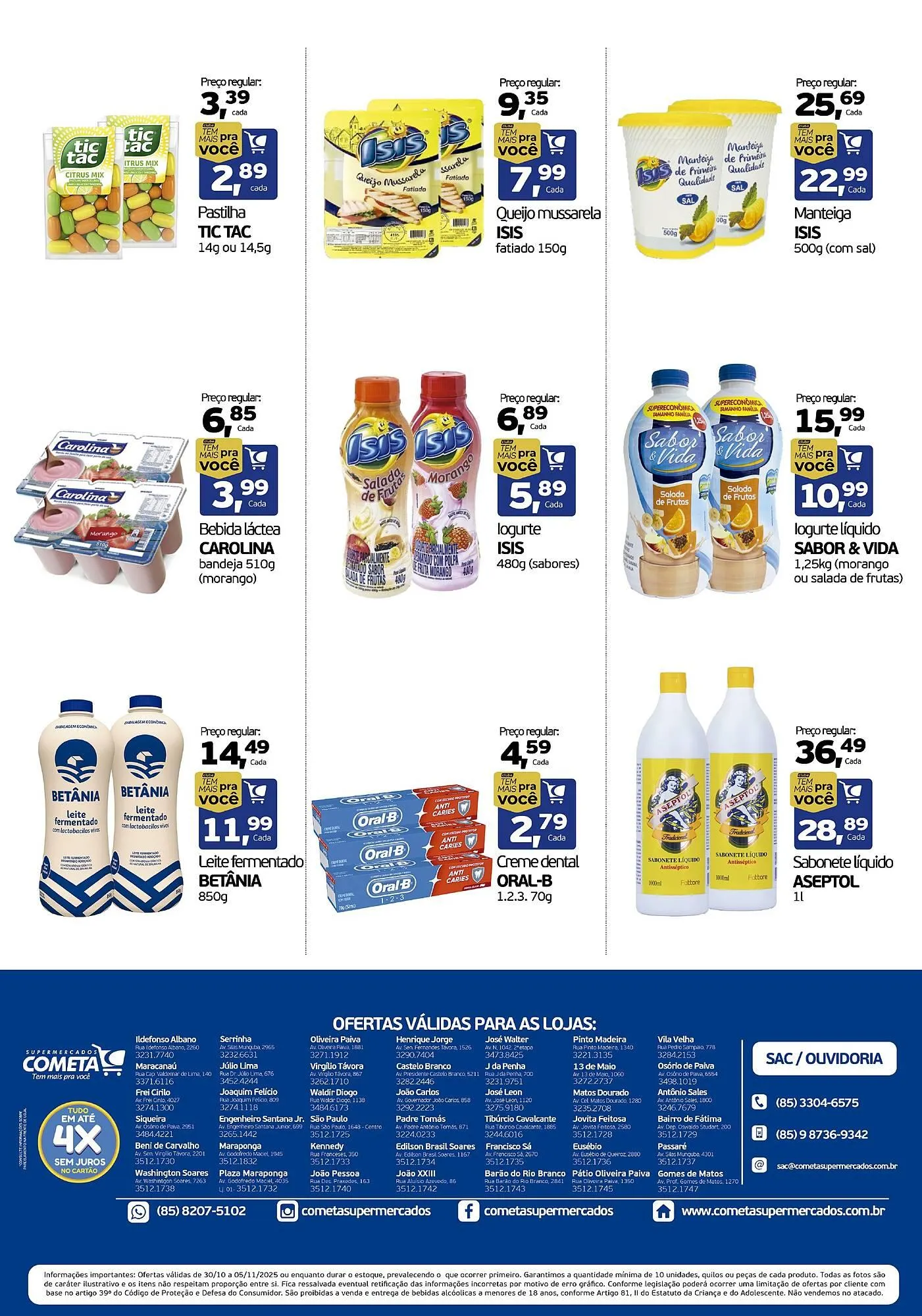 Encarte de Encarte Cometa Supermercados 30 de outubro até 5 de novembro 2025 - Pagina 3