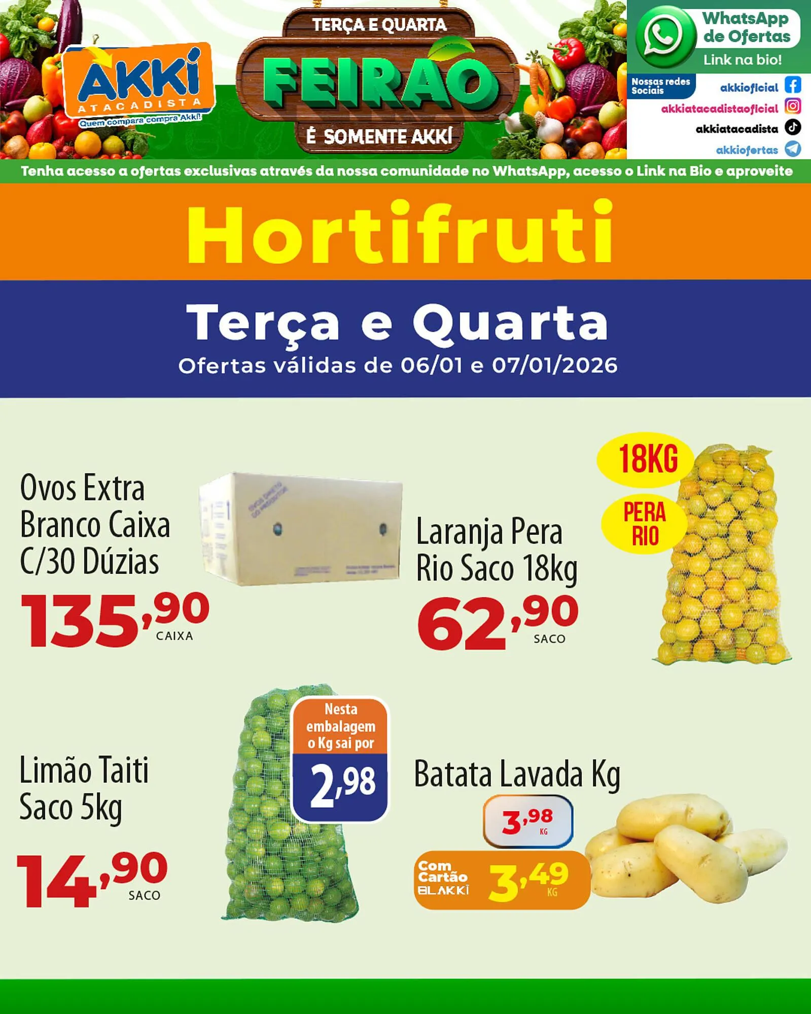 Encarte de Folheto Akki Atacadista 6 de janeiro até 7 de janeiro 2026 - Pagina 1
