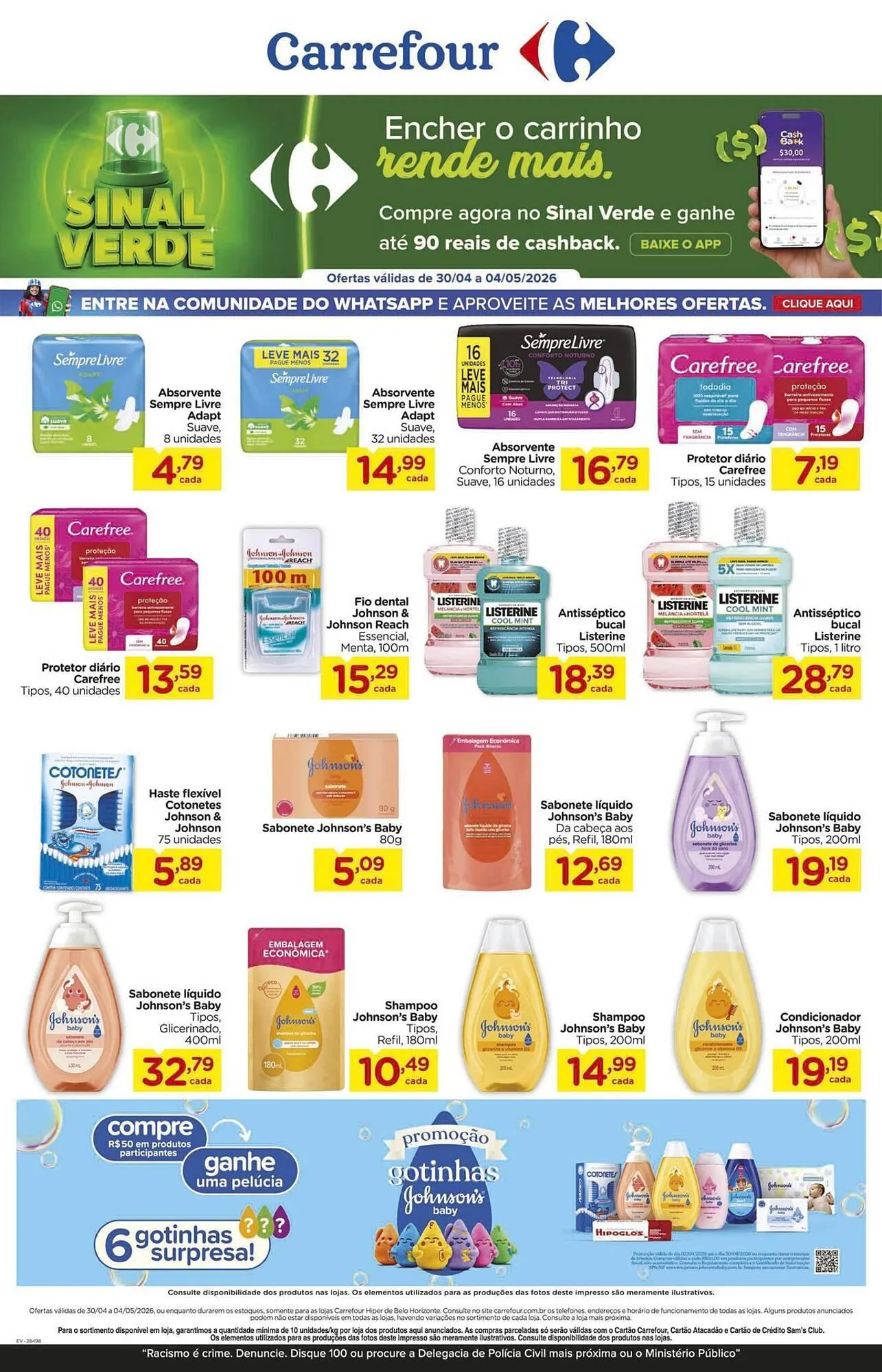 Encarte de Folheto Carrefour 30 de abril até 4 de maio 2026 - Pagina 1