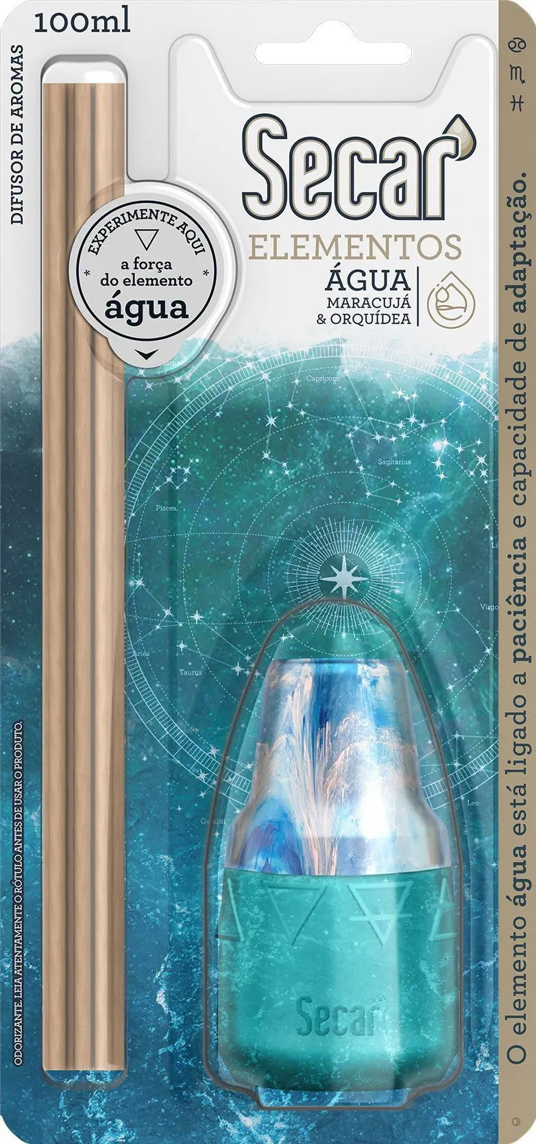 Difusor de Aromas Secar Elementos Água 100ml