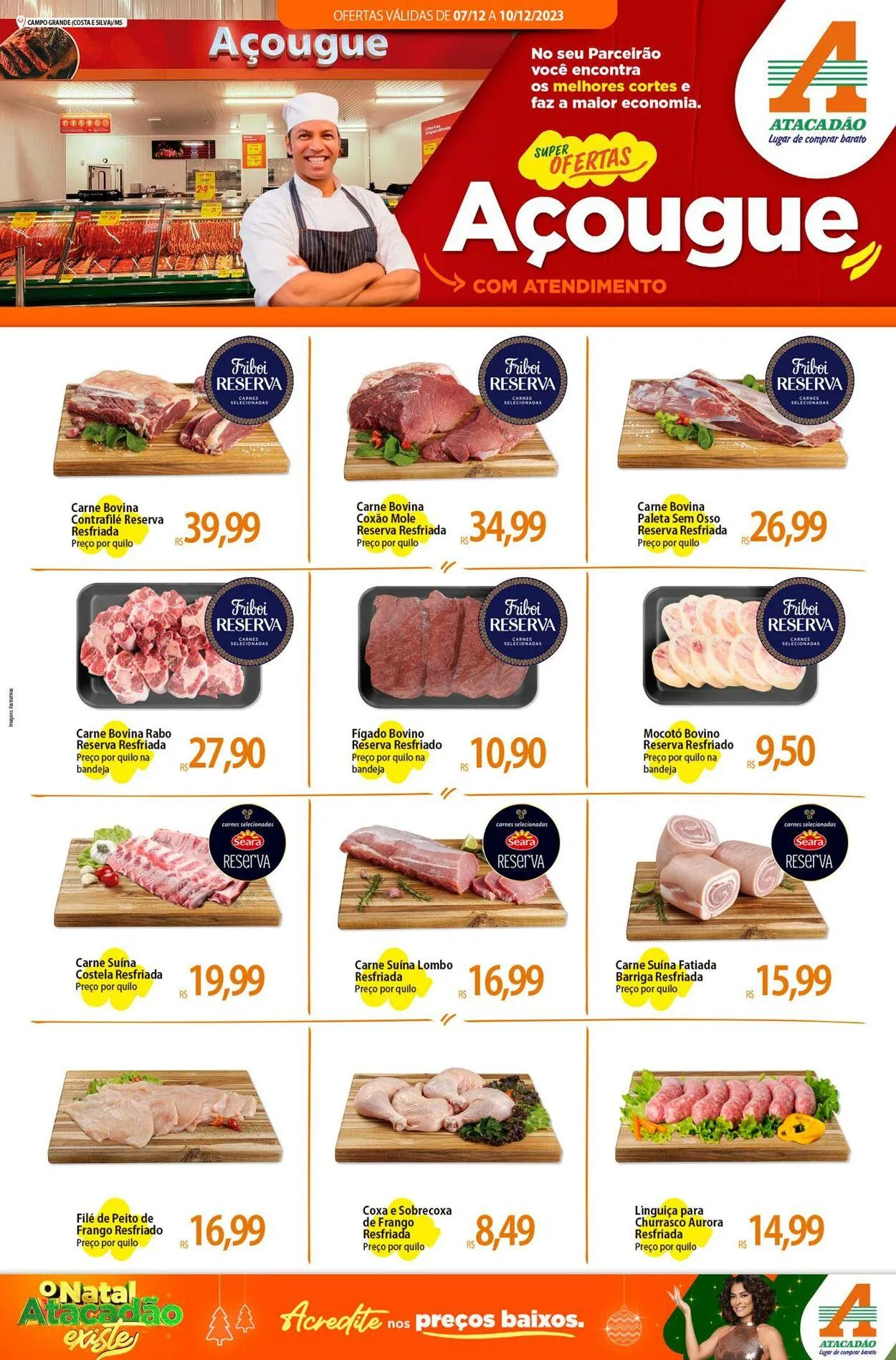 Encarte de Atacadão - MS - Campo Grande (Costa e Silva) 7 de dezembro até 10 de dezembro 2023 - Pagina 1