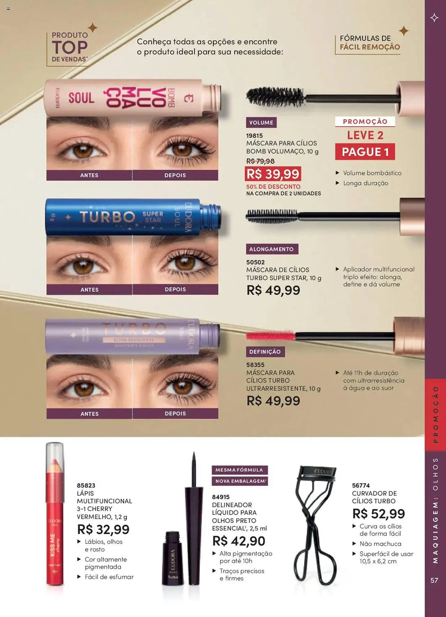 Encarte de Catálogo Eudora 8 de setembro até 3 de outubro 2025 - Pagina 57