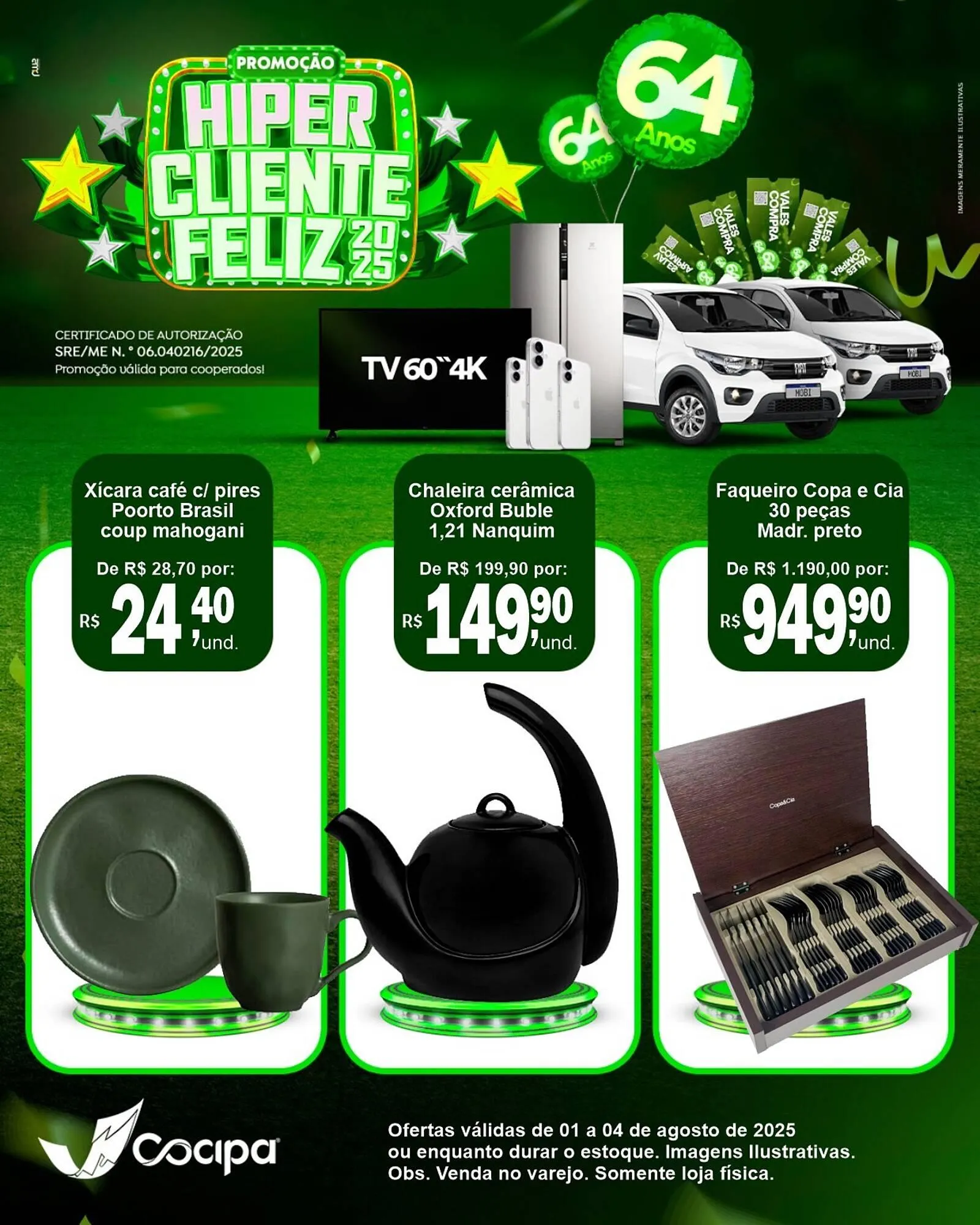 Encarte de Catálogo Cocipa 1 de agosto até 4 de agosto 2025 - Pagina 1