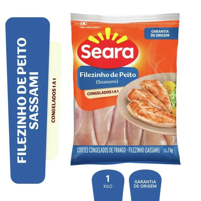 Filezinho De Frango Sassami Seara Iqf 1kg