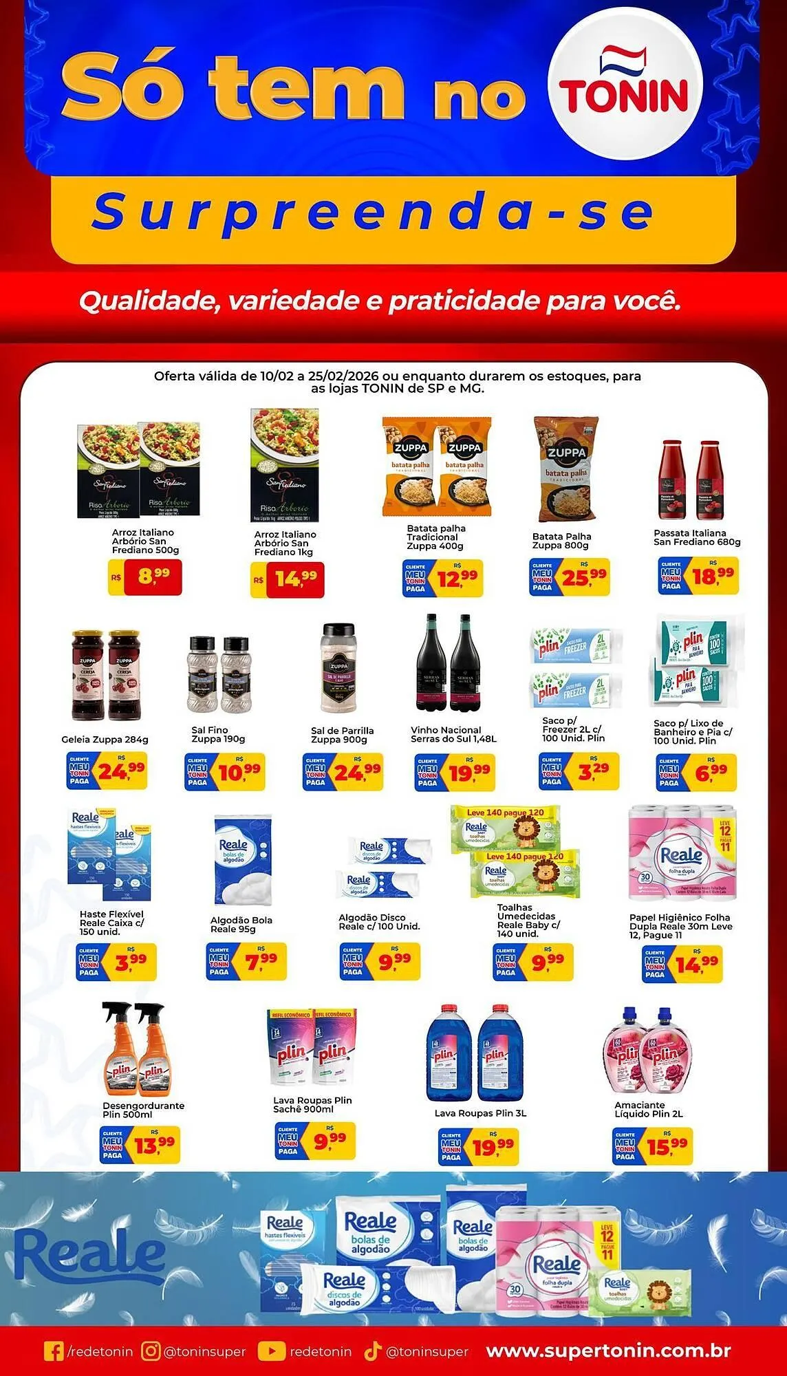 Encarte de Catálogo Tonin Superatacado 11 de fevereiro até 25 de fevereiro 2026 - Pagina 1