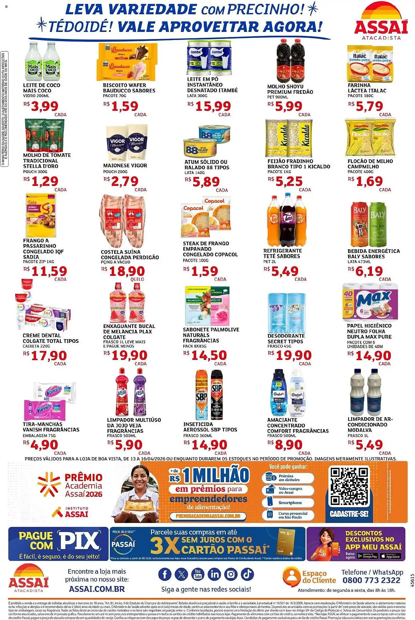 Encarte de Encarte Assaí Atacadista 13 de abril até 16 de abril 2026 - Pagina 2