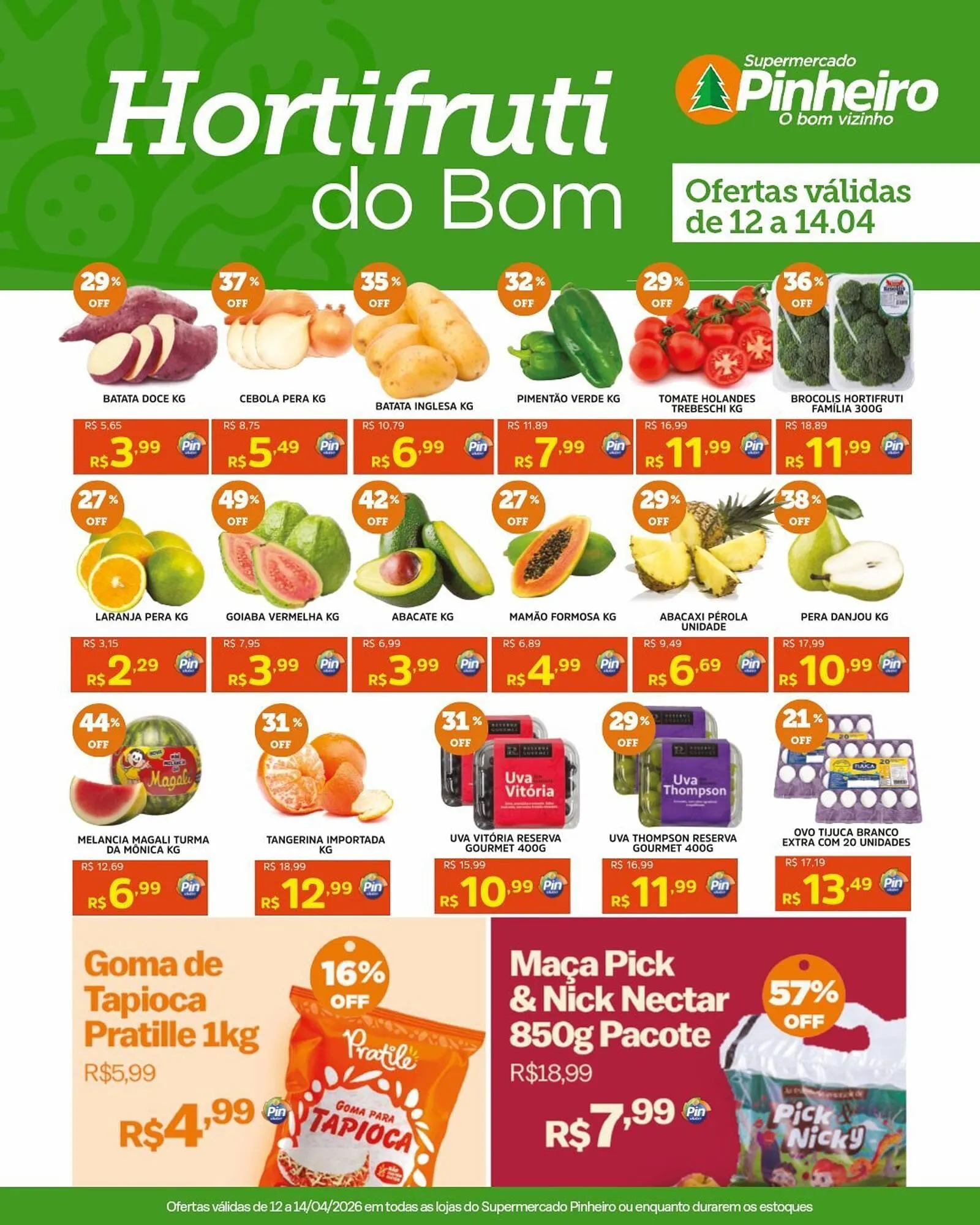 Encarte de Encarte Pinheiro Supermercado 12 de abril até 14 de abril 2026 - Pagina 2