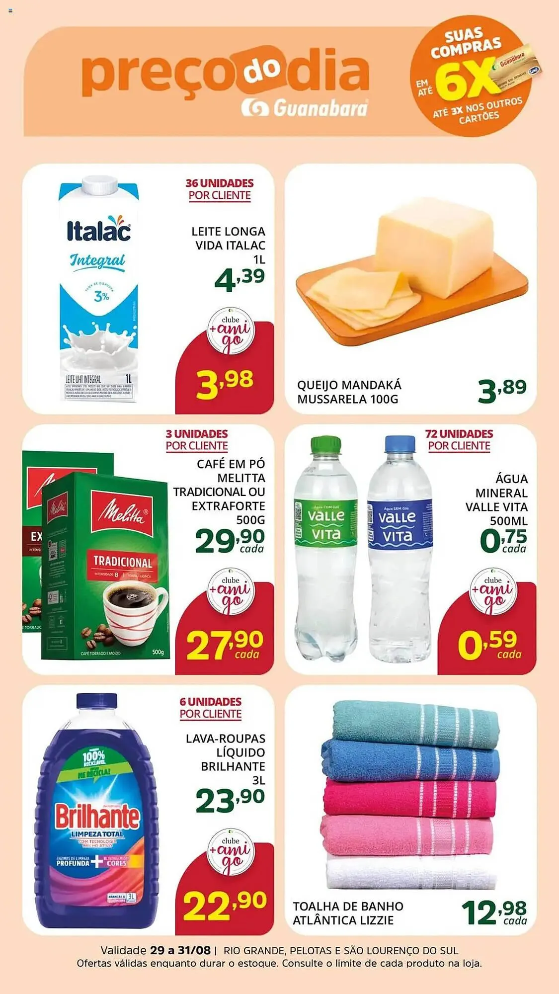 Encarte de Catálogo Supermercados Guanabara 29 de agosto até 31 de agosto 2025 - Pagina 1