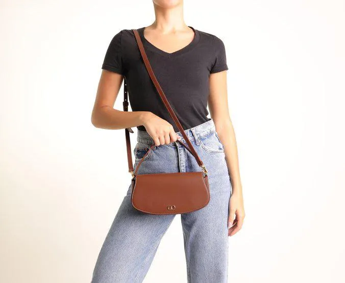 Bolsa Crossbody Marrom Grande Ollie