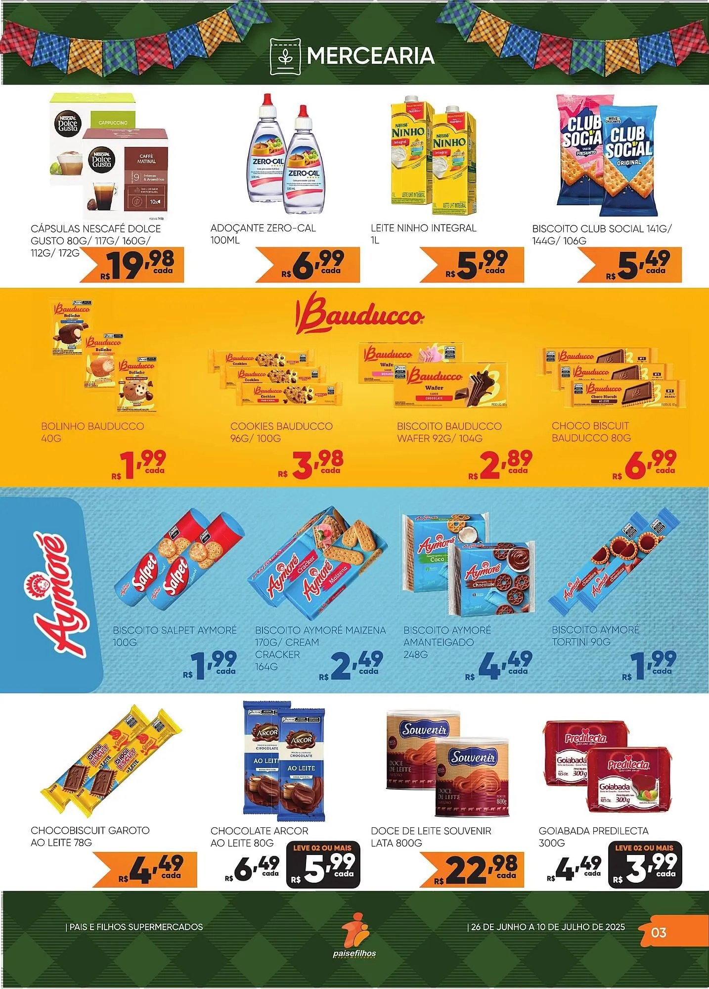 Encarte de Catálogo Pais e Filhos Supermercados 2 de julho até 10 de julho 2025 - Pagina 3