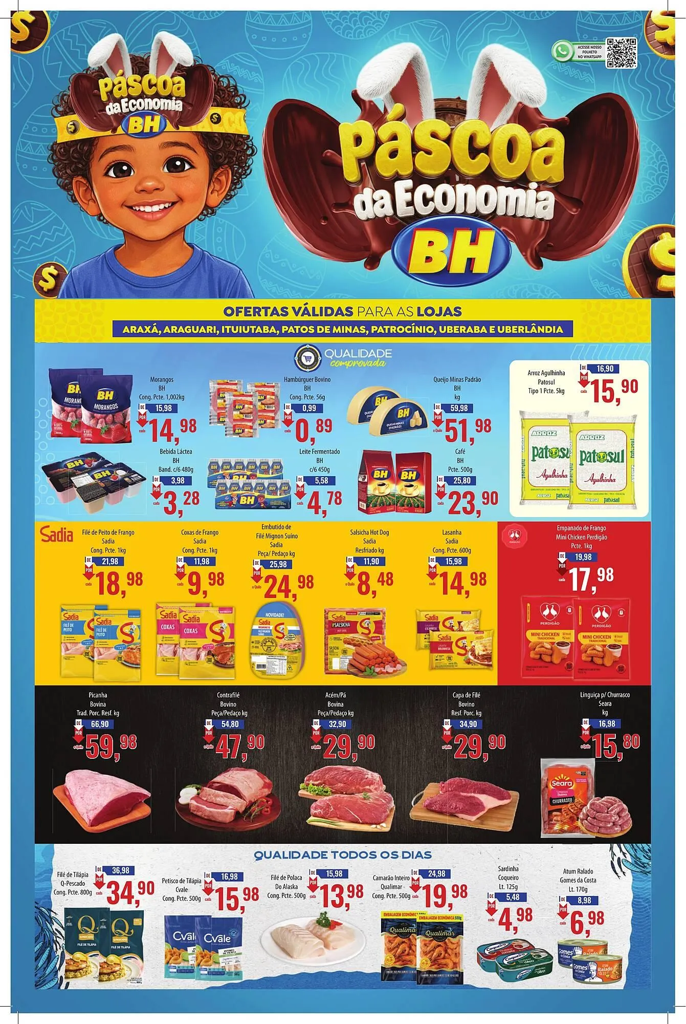Encarte de Folheto Supermercados BH 18 de março até 5 de abril 2026 - Pagina 1