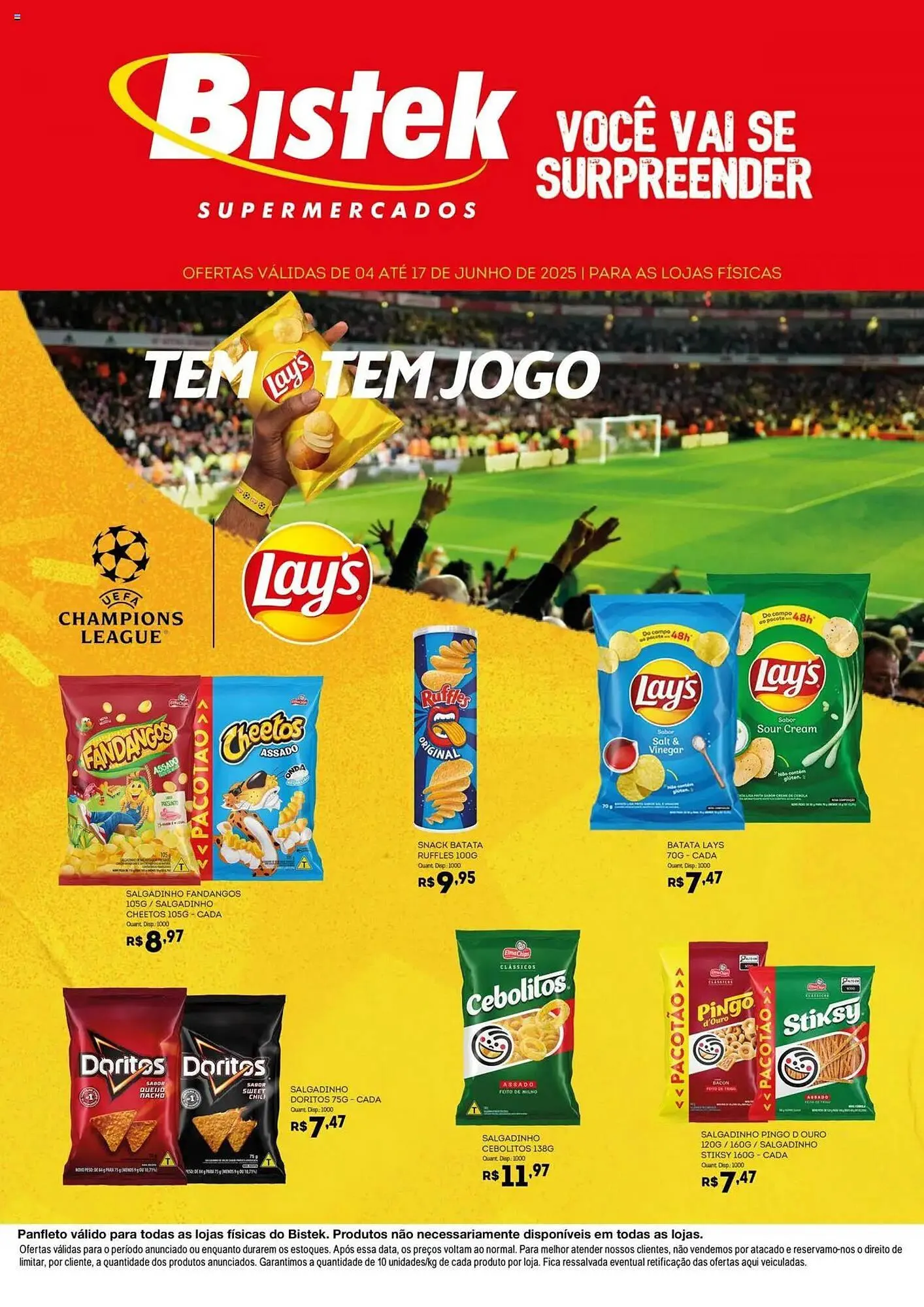 Encarte de Catálogo Bistek Supermercados 4 de junho até 17 de junho 2025 - Pagina 1