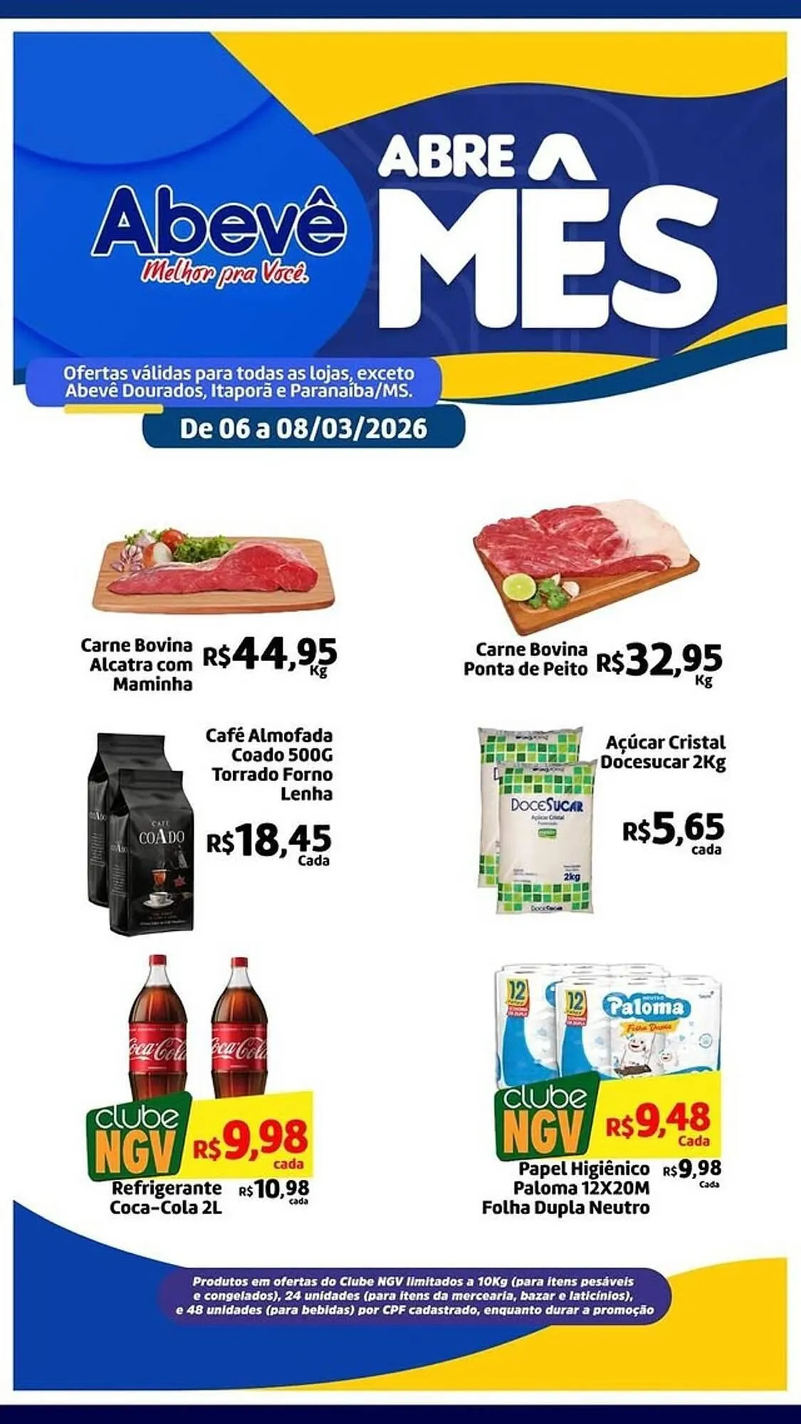 Encarte de Catálogo Abevê Supermercados 6 de março até 8 de março 2026 - Pagina 2