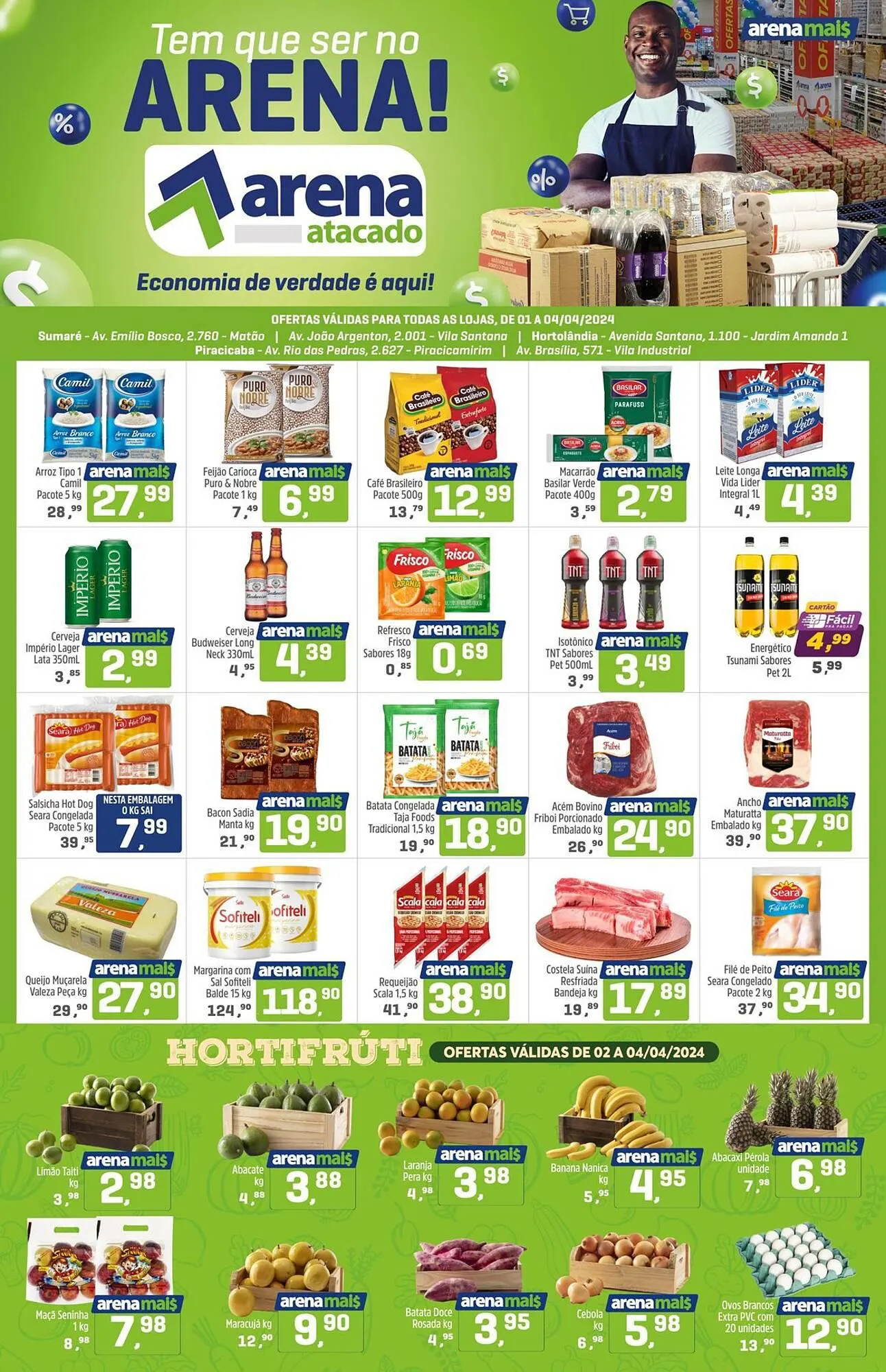 Encarte de Catálogo Arena Atacado 2 de abril até 4 de abril 2024 - Pagina 1