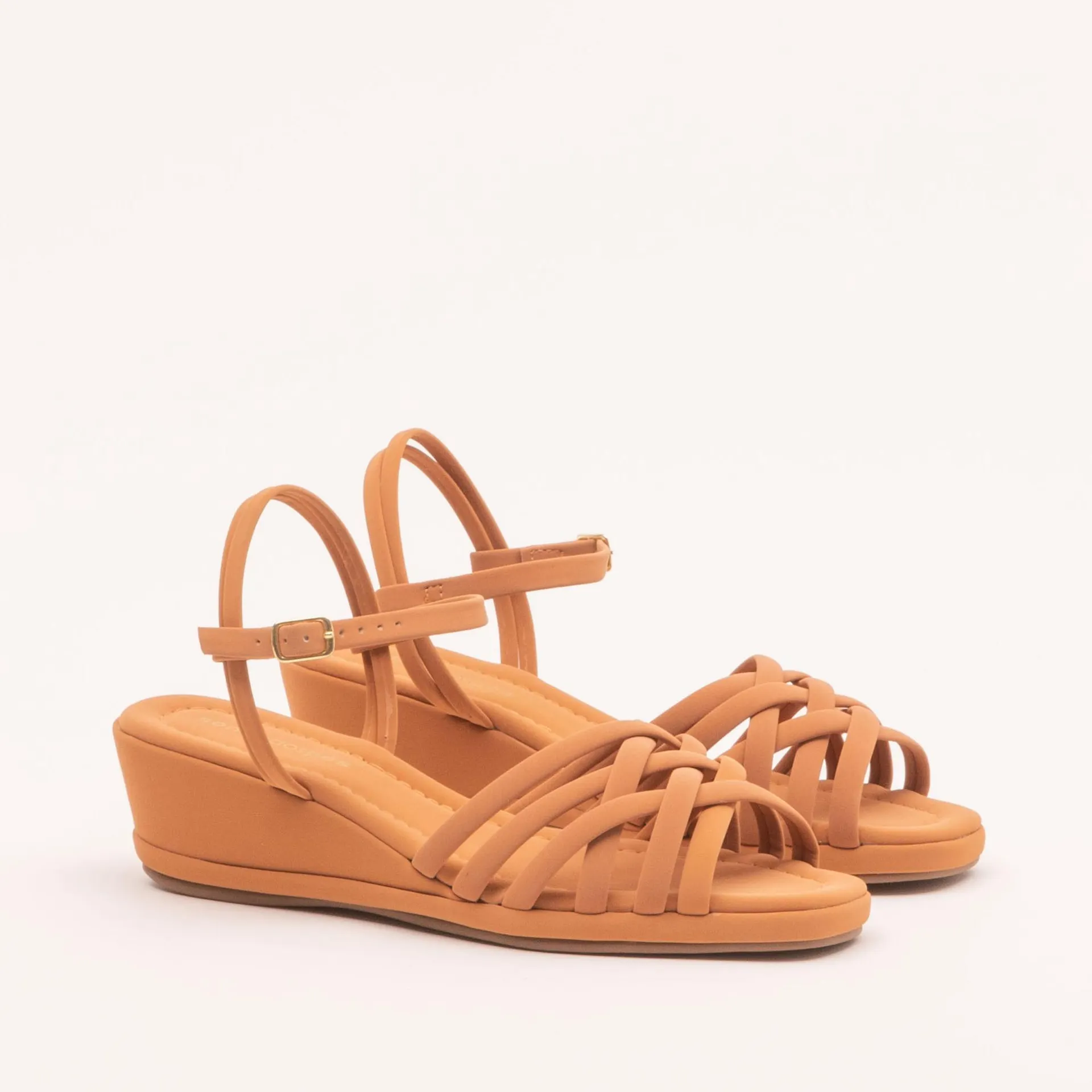 Anabela tiras transpassadas - BISCUIT