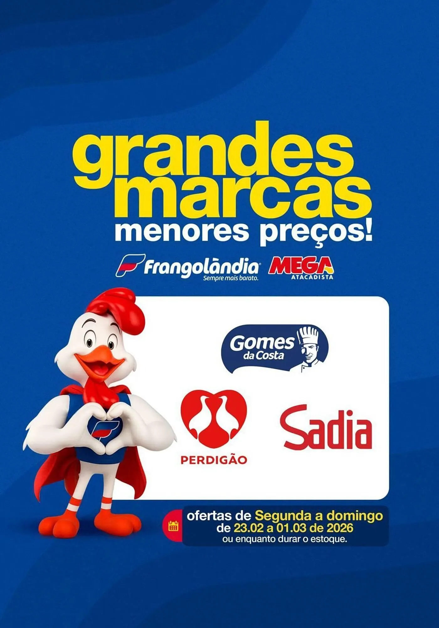 Encarte de Encarte Frangolândia 23 de fevereiro até 1 de março 2026 - Pagina 1