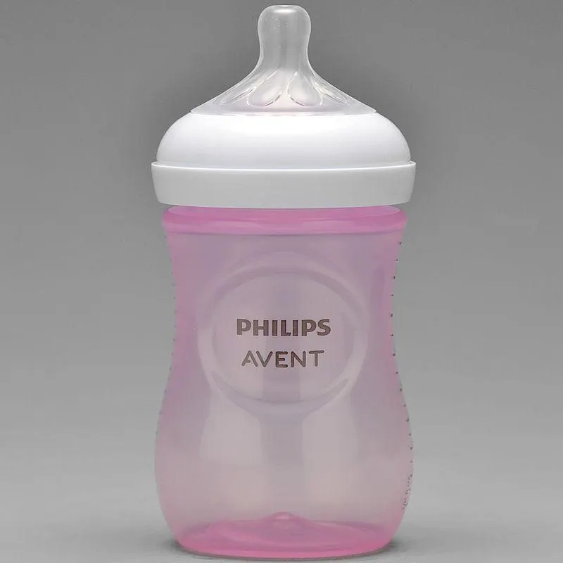 Mamadeira Pétala 260ml Philips Avent Rosa - SCY90311
