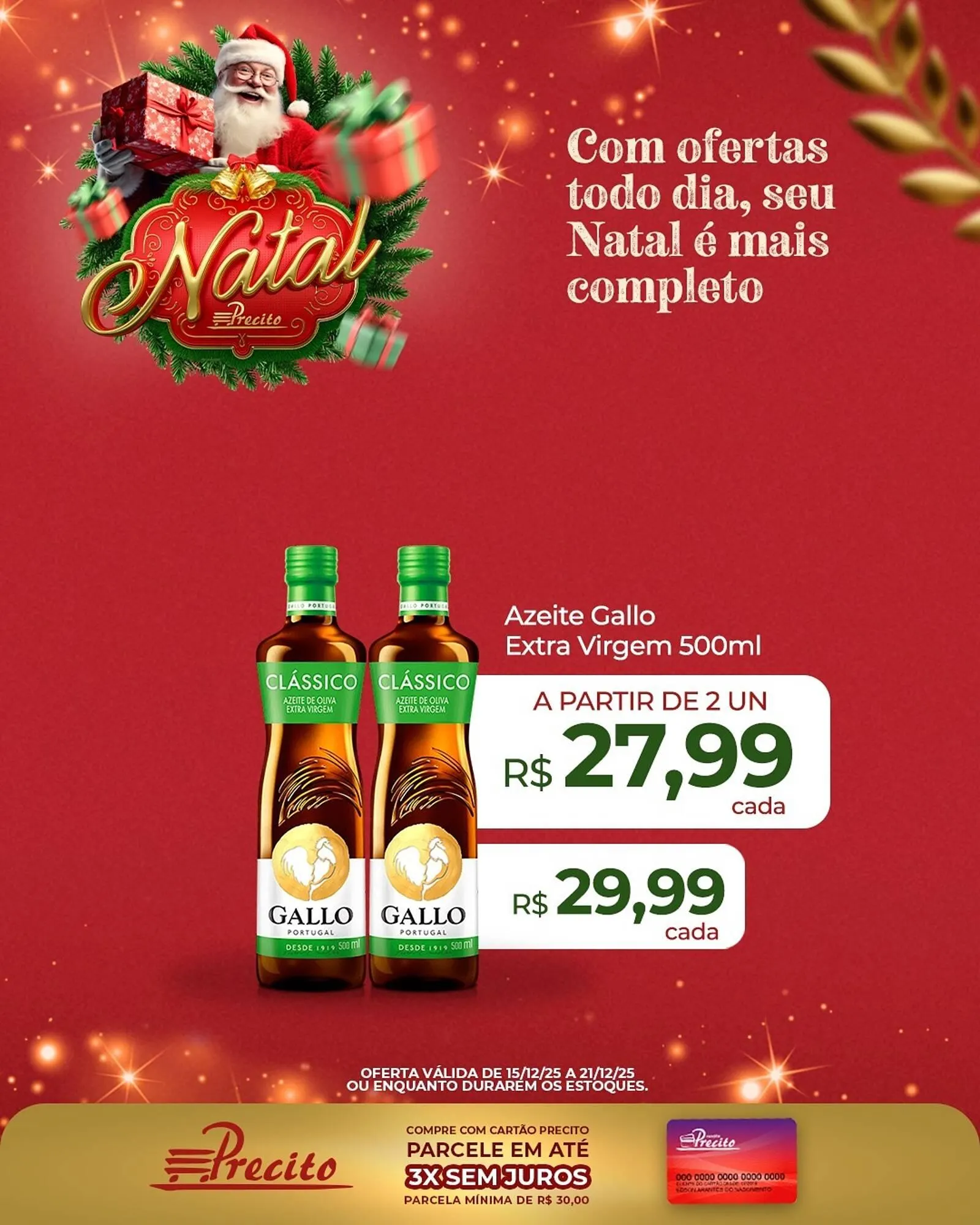 Encarte de Catálogo Supermercado Precito 15 de dezembro até 21 de dezembro 2025 - Pagina 1