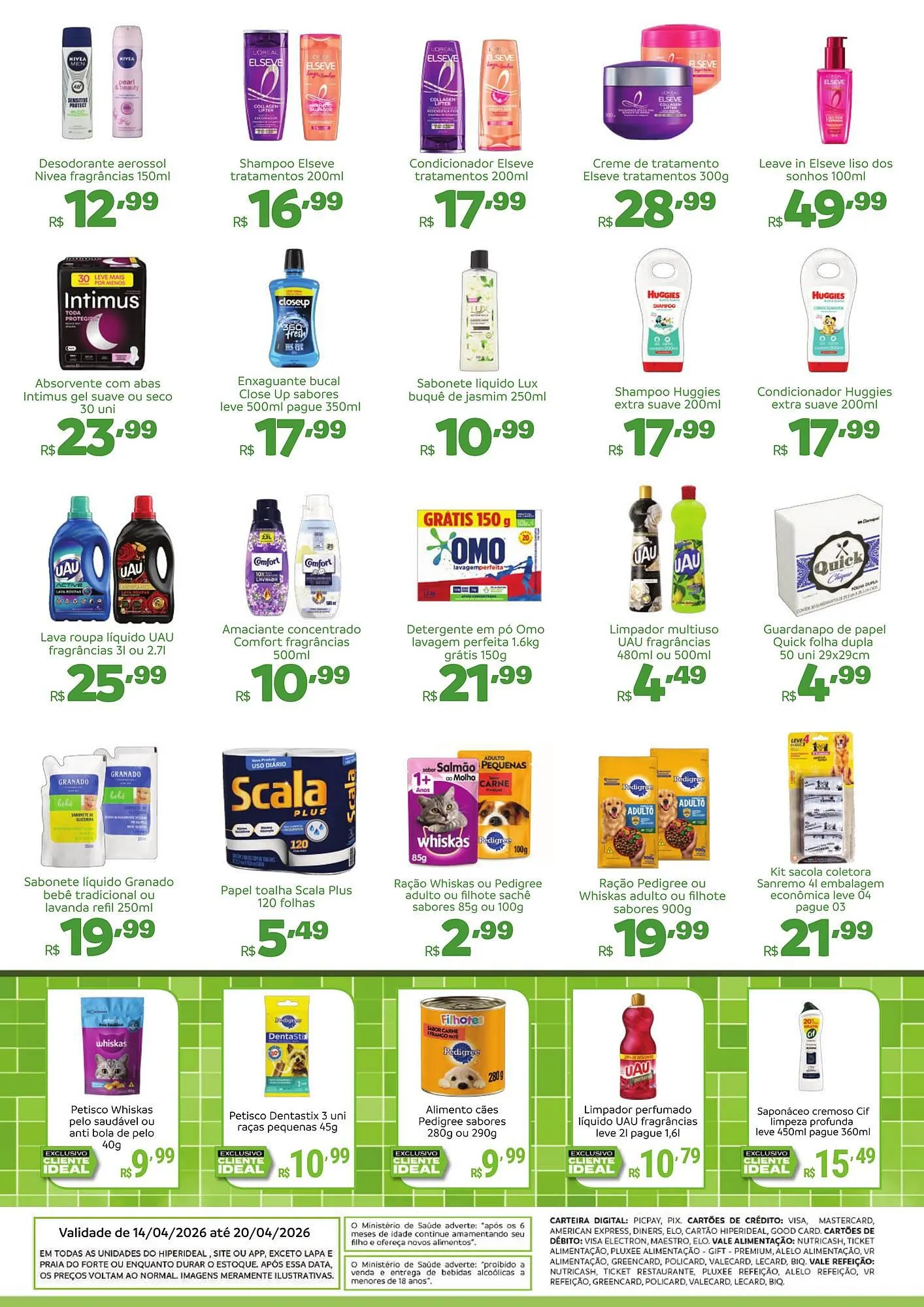 Encarte de Catálogo Hiperideal Supermercados 14 de abril até 21 de abril 2026 - Pagina 4