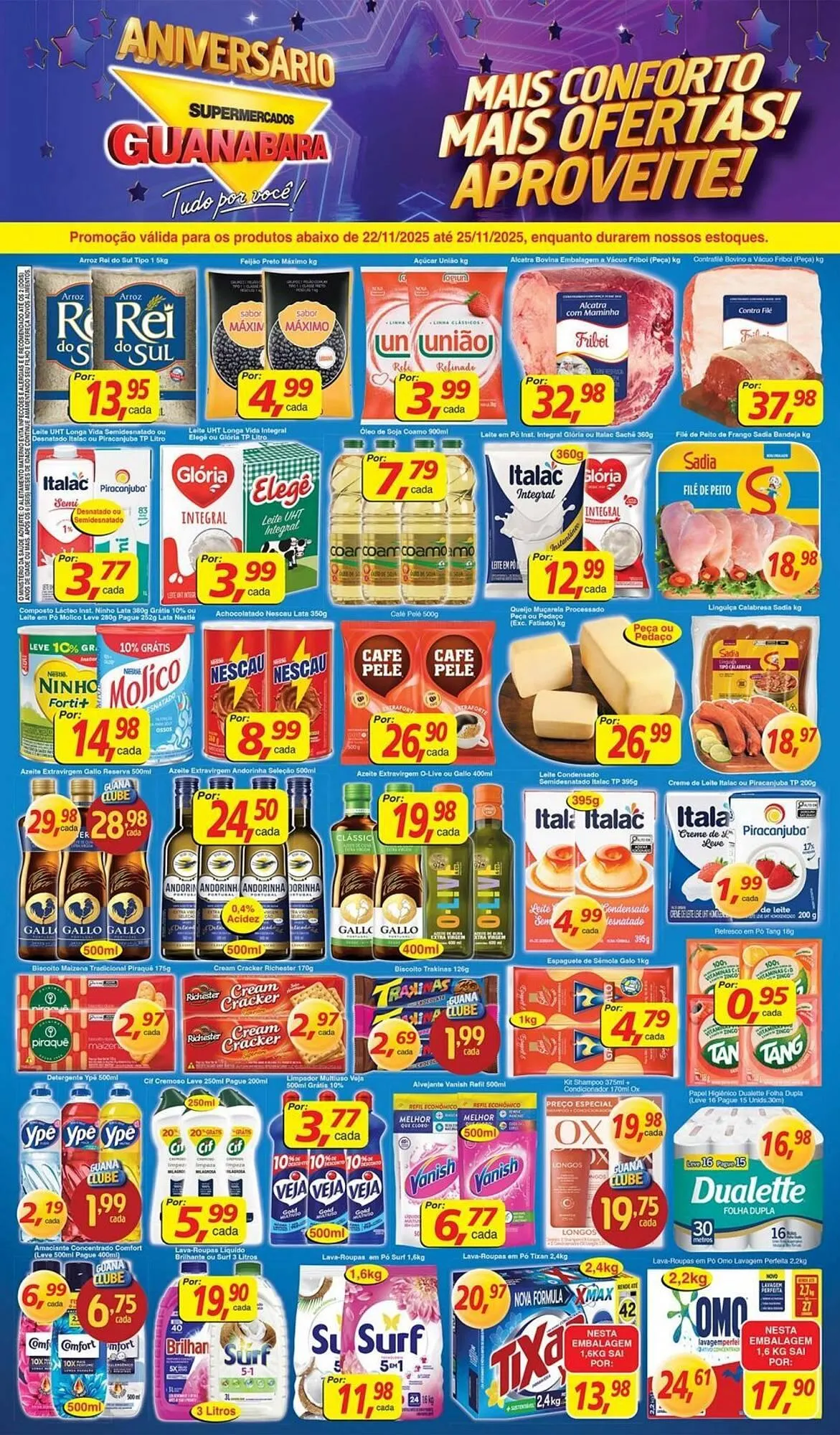 Encarte de Encarte Supermercados Guanabara 22 de novembro até 25 de novembro 2025 - Pagina 1