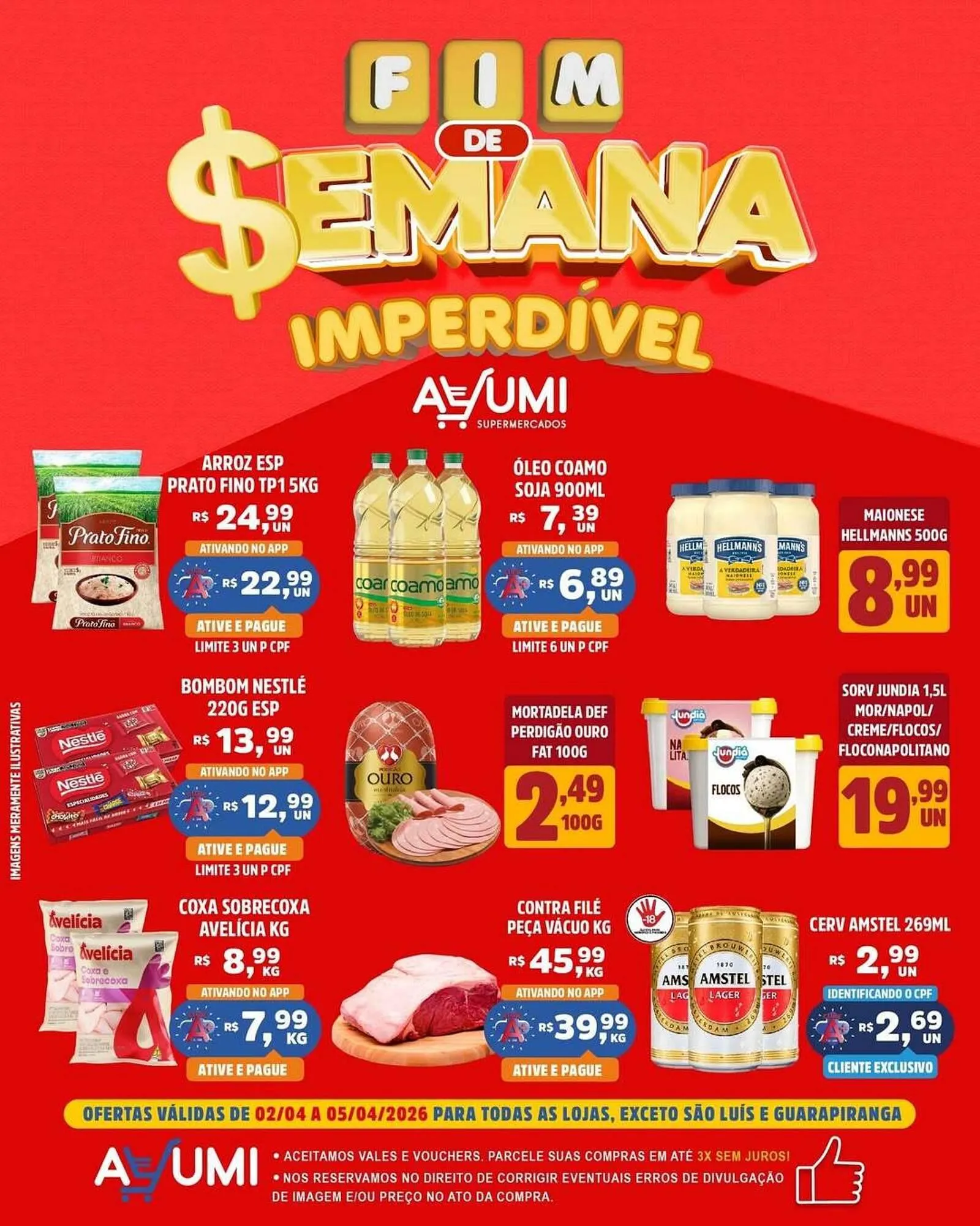 Encarte de Folheto Ayumi Supermercados 2 de abril até 5 de abril 2026 - Pagina 1