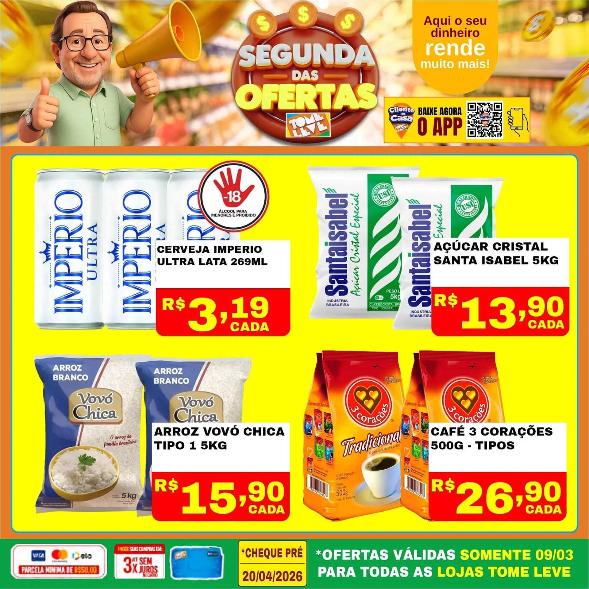 Encarte de Catálogo Tome Leve 9 de março até 9 de março 2026 - Pagina 1