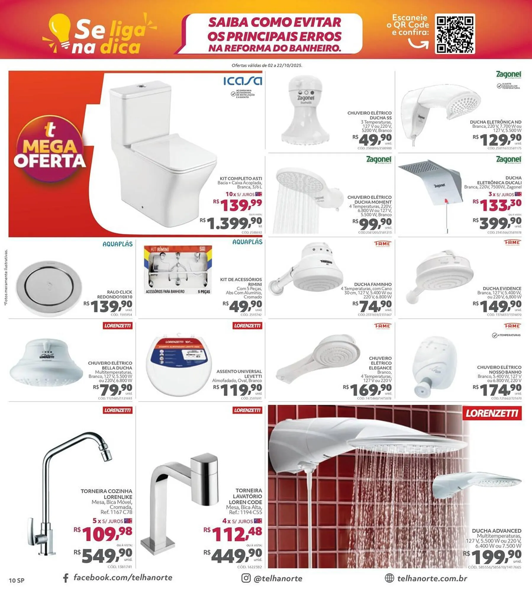 Encarte de Catálogo Telhanorte 2 de outubro até 22 de outubro 2025 - Pagina 10