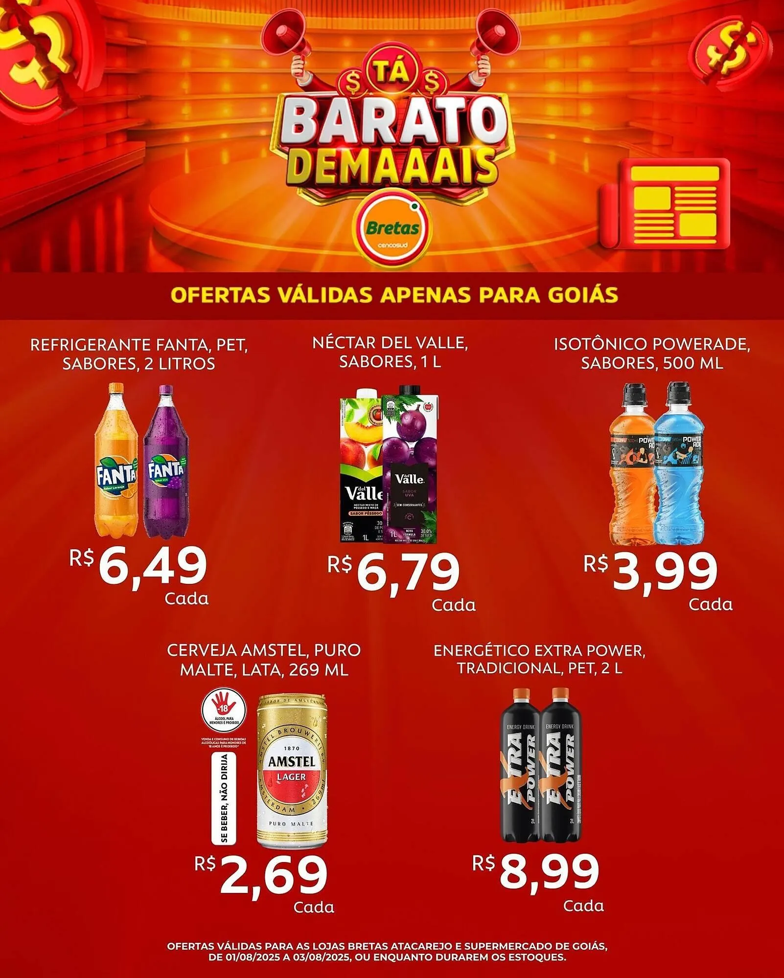 Encarte de Catálogo Supermercados Bretas 1 de agosto até 3 de agosto 2025 - Pagina 5