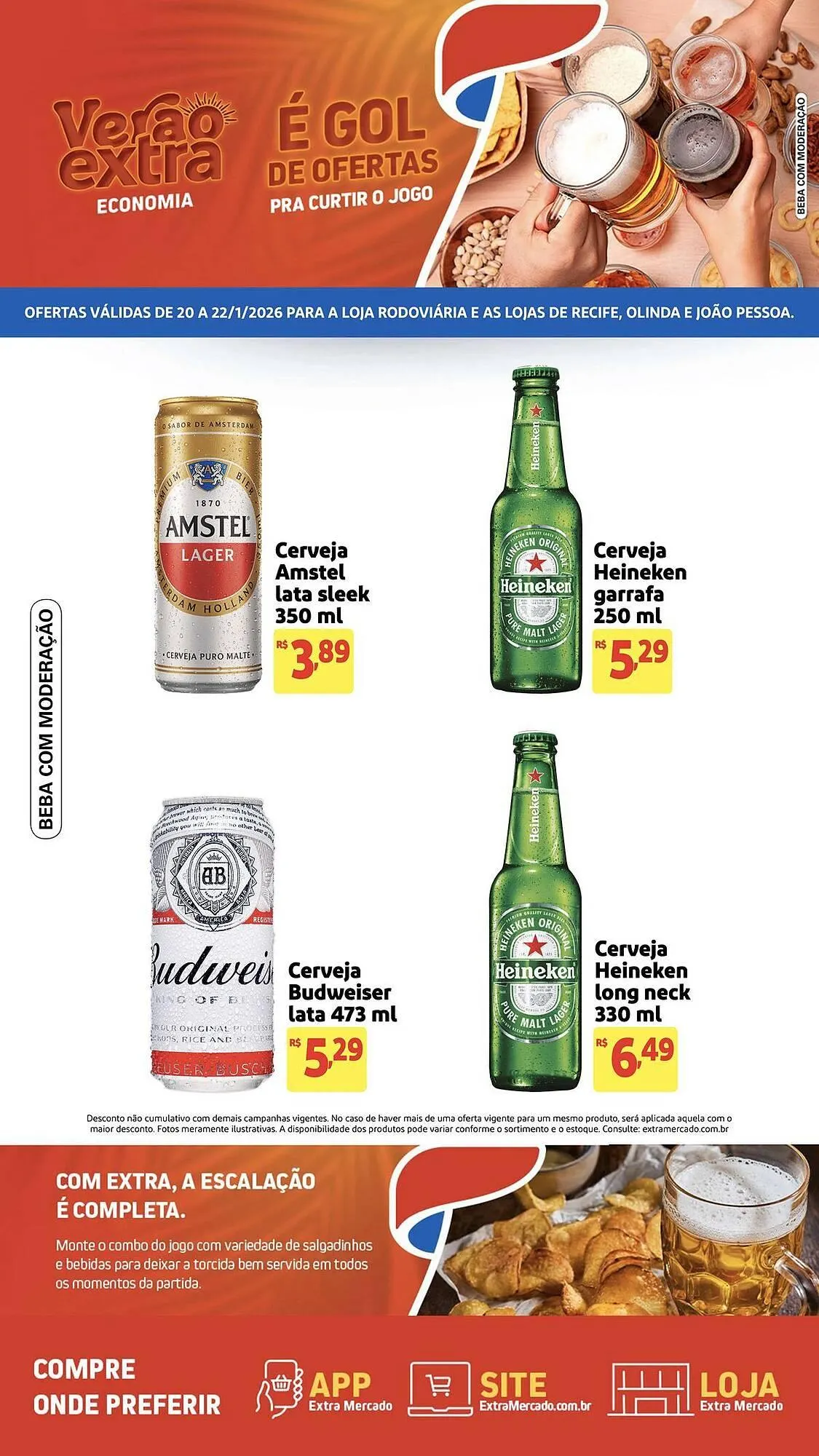 Encarte de Encarte Mercado Extra 20 de janeiro até 22 de janeiro 2026 - Pagina 1