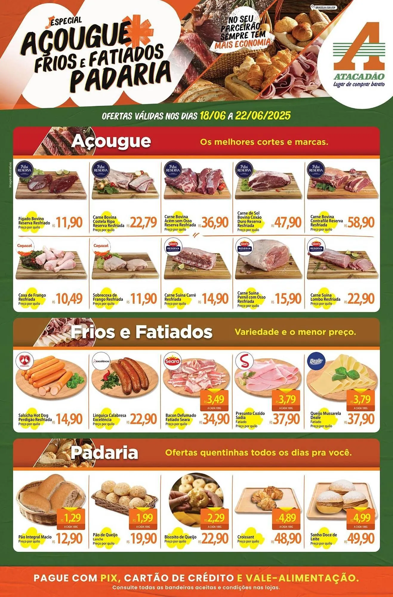 Encarte de Catálogo Atacadão 18 de junho até 22 de junho 2025 - Pagina 1