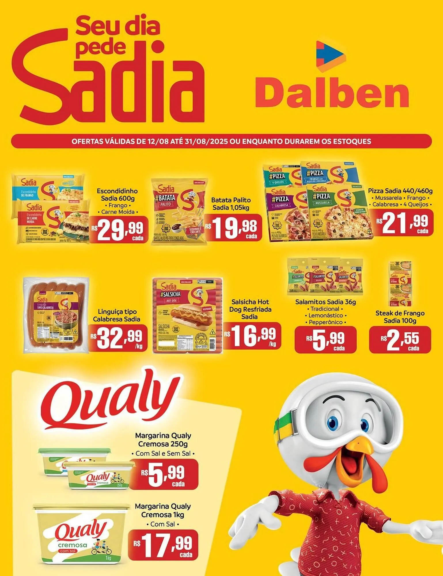 Encarte de Catálogo Supermercado Dalben 12 de agosto até 31 de agosto 2025 - Pagina 1