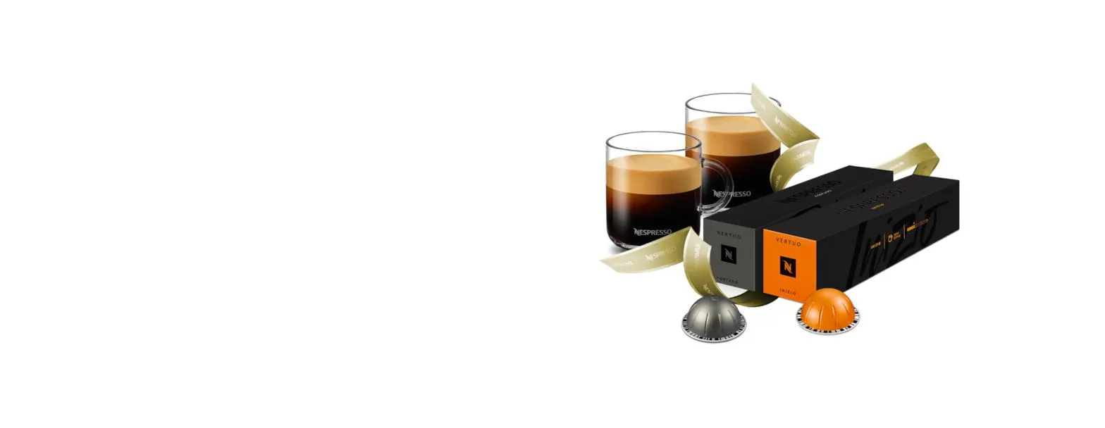 Kit de Presente 20 Cápsulas + Xícaras Vertuo Gran Lungo