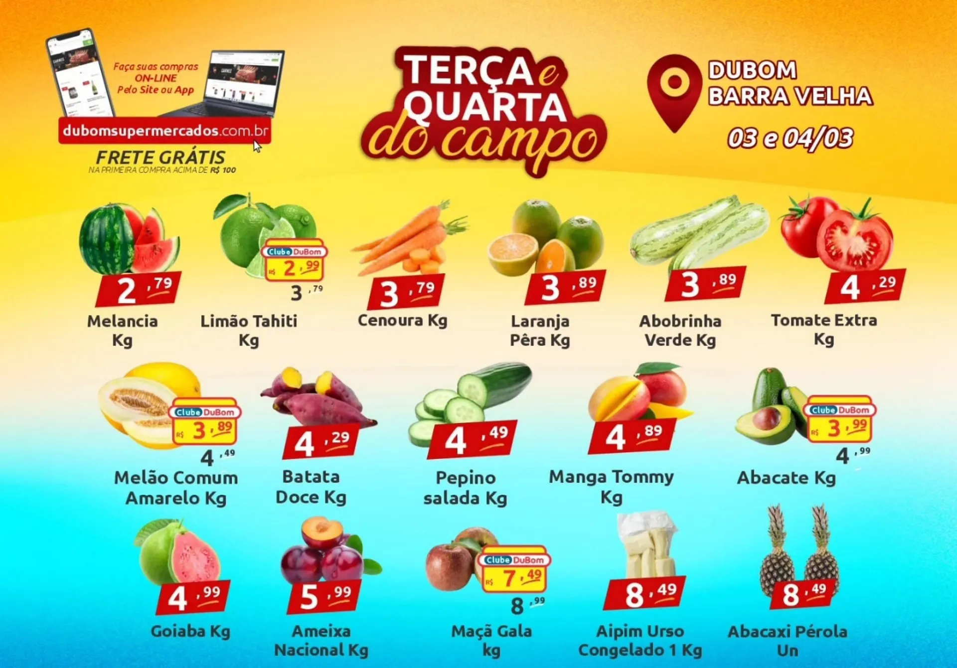 Encarte de Catálogo Dubom Supermercados 3 de março até 4 de março 2026 - Pagina 1