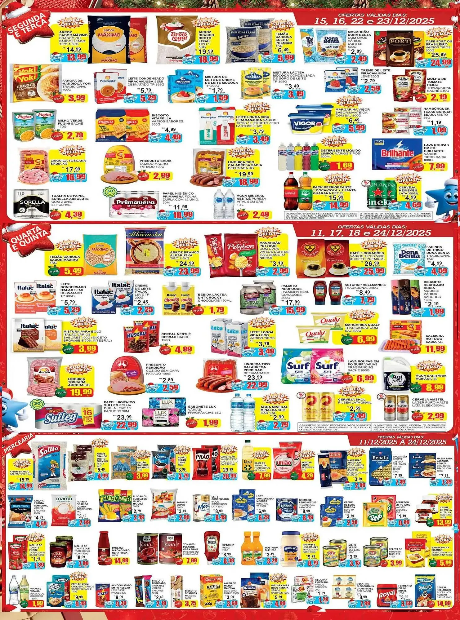 Encarte de Folheto Supermercado Estrela Azul 11 de dezembro até 24 de dezembro 2025 - Pagina 2