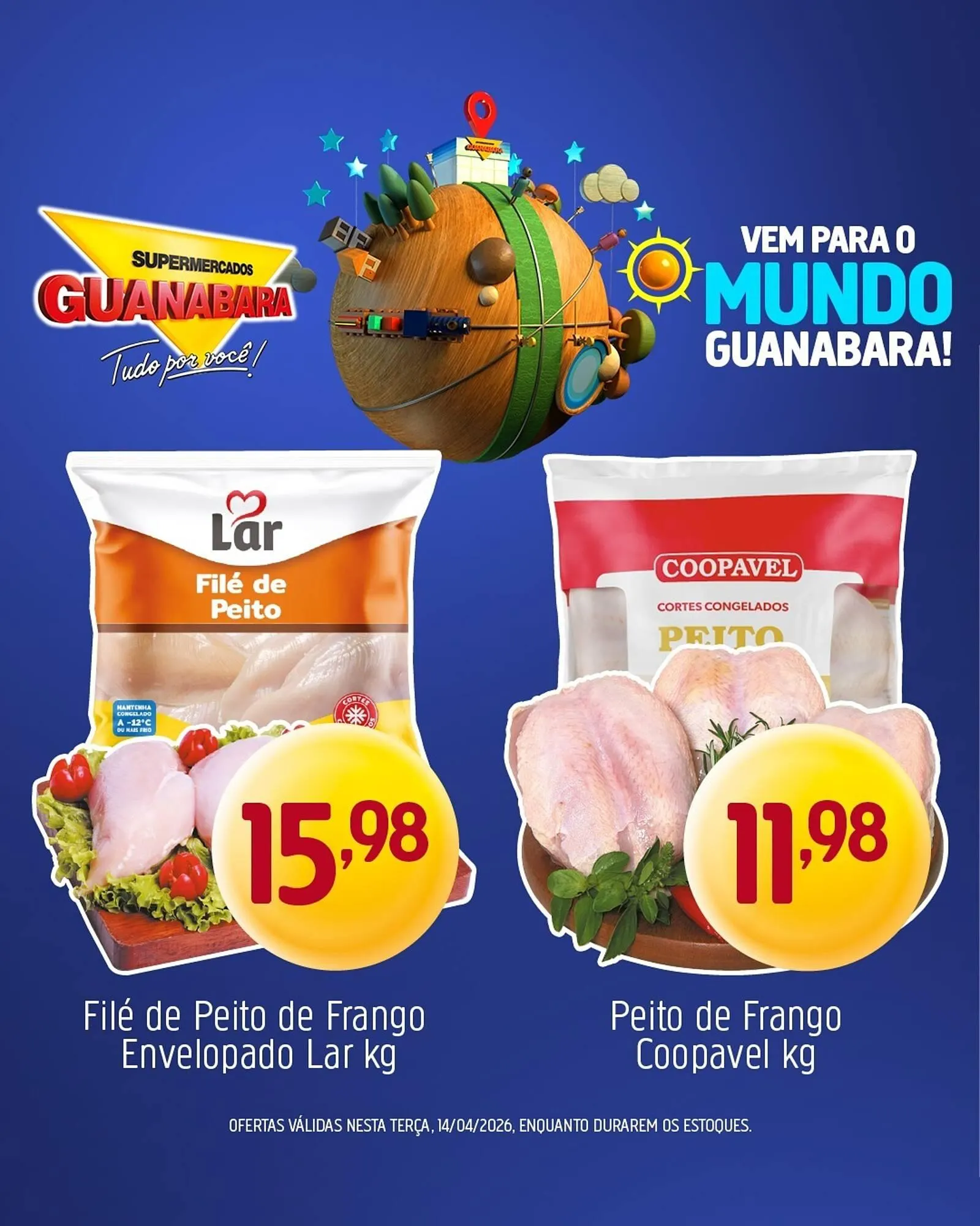 Encarte de Encarte Supermercados Guanabara 14 de abril até 14 de abril 2026 - Pagina 1