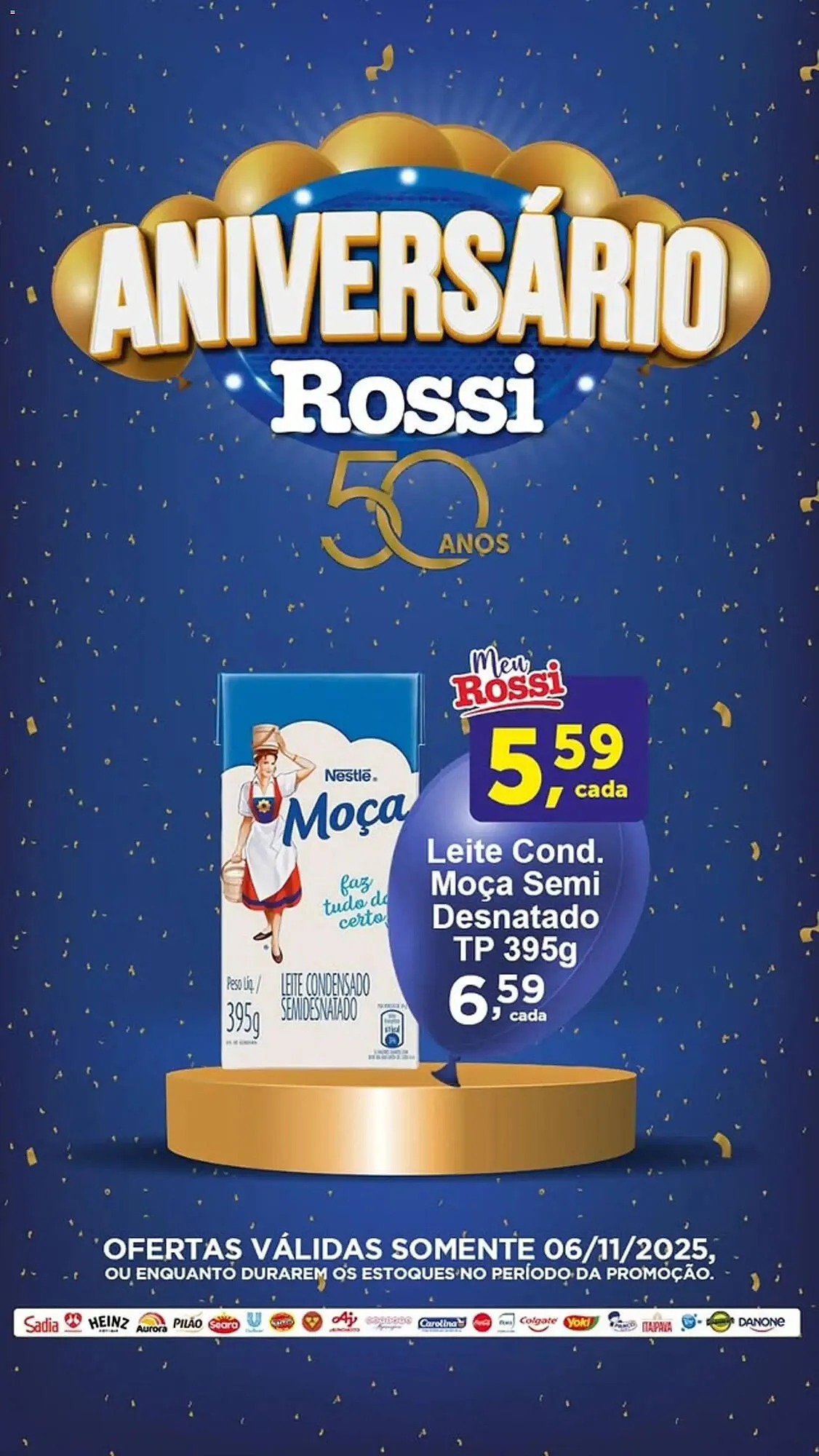 Encarte de Folheto Rossi Supermercado 6 de novembro até 7 de novembro 2025 - Pagina 1